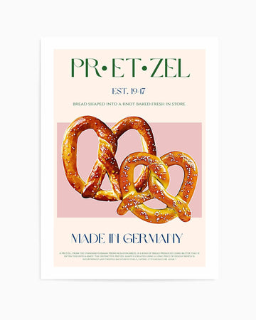 Pretzel Print By By Nazma Khokbar | Art Print from Olive et Oriel where you can shop wallpaper and artworks online