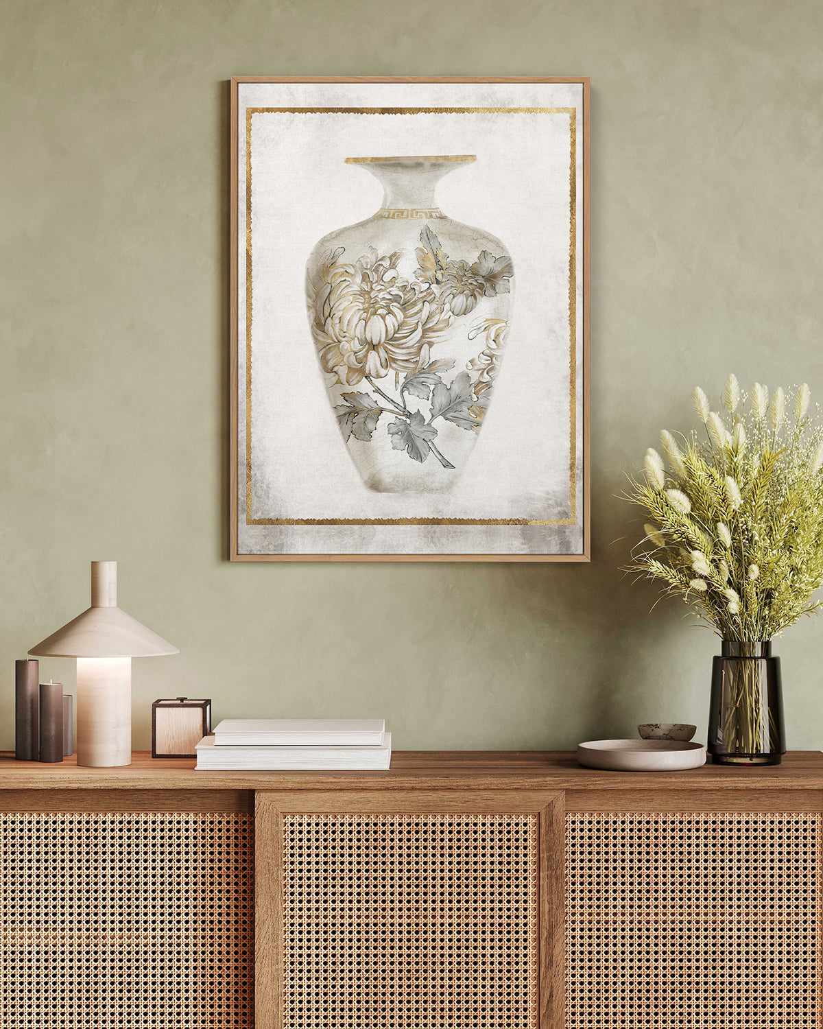 Priceless Vase II | Framed Canvas Art Print