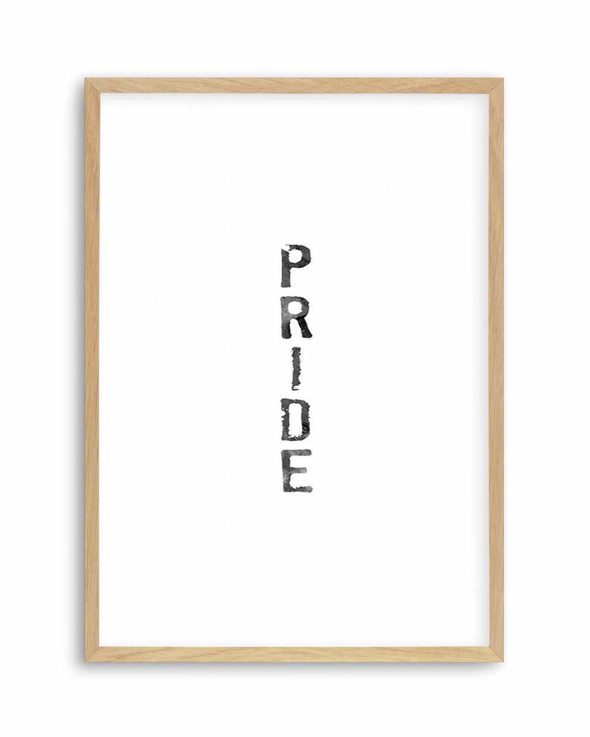 Pride | Black Watercolour Art Print