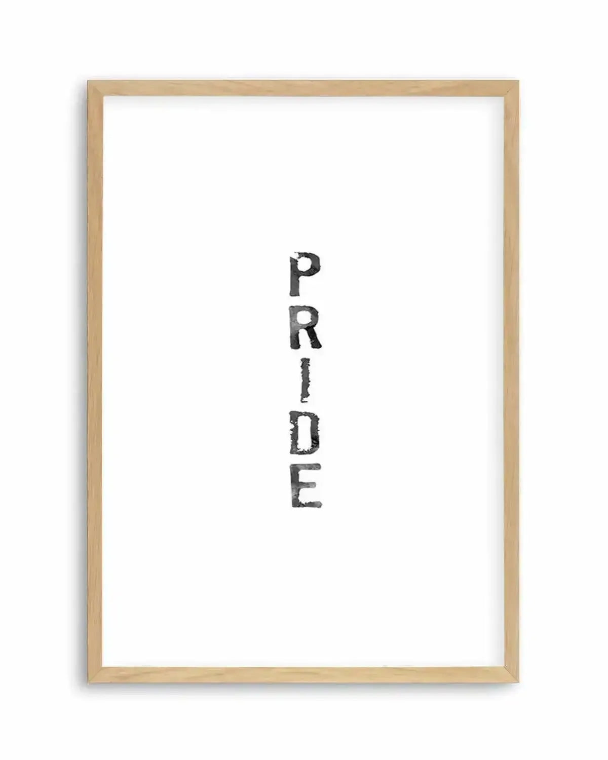 Pride | Black Watercolour Art Print from Olive et Oriel where you can shop wallpaper and artworks online