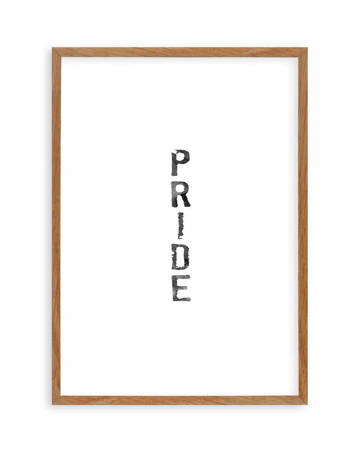 Pride | Black Watercolour Art Print