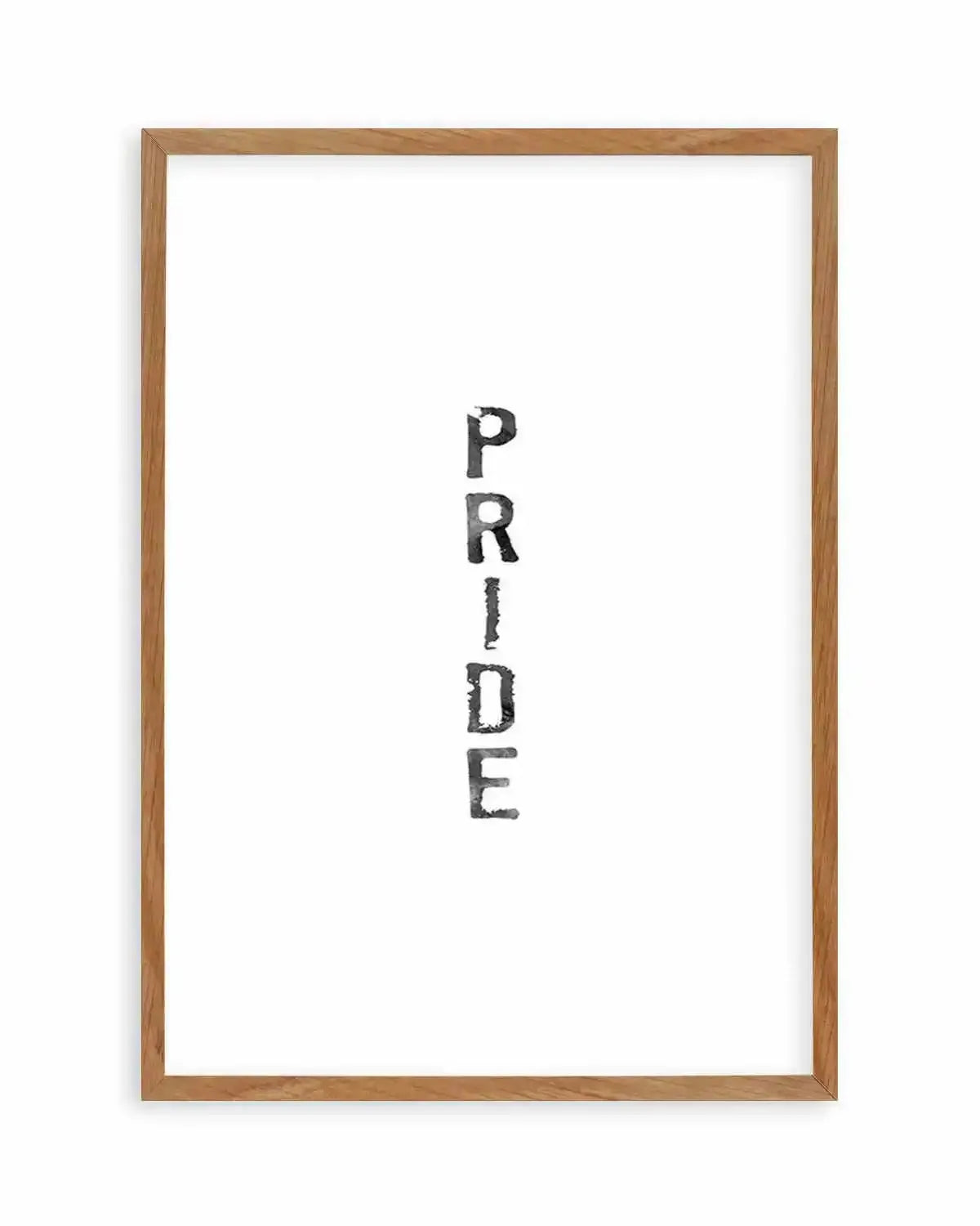 Pride | Black Watercolour Art Print from Olive et Oriel where you can shop wallpaper and artworks online