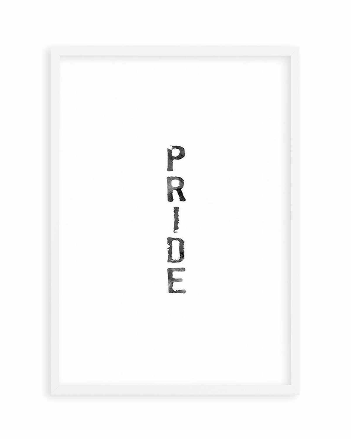 Pride | Black Watercolour Art Print