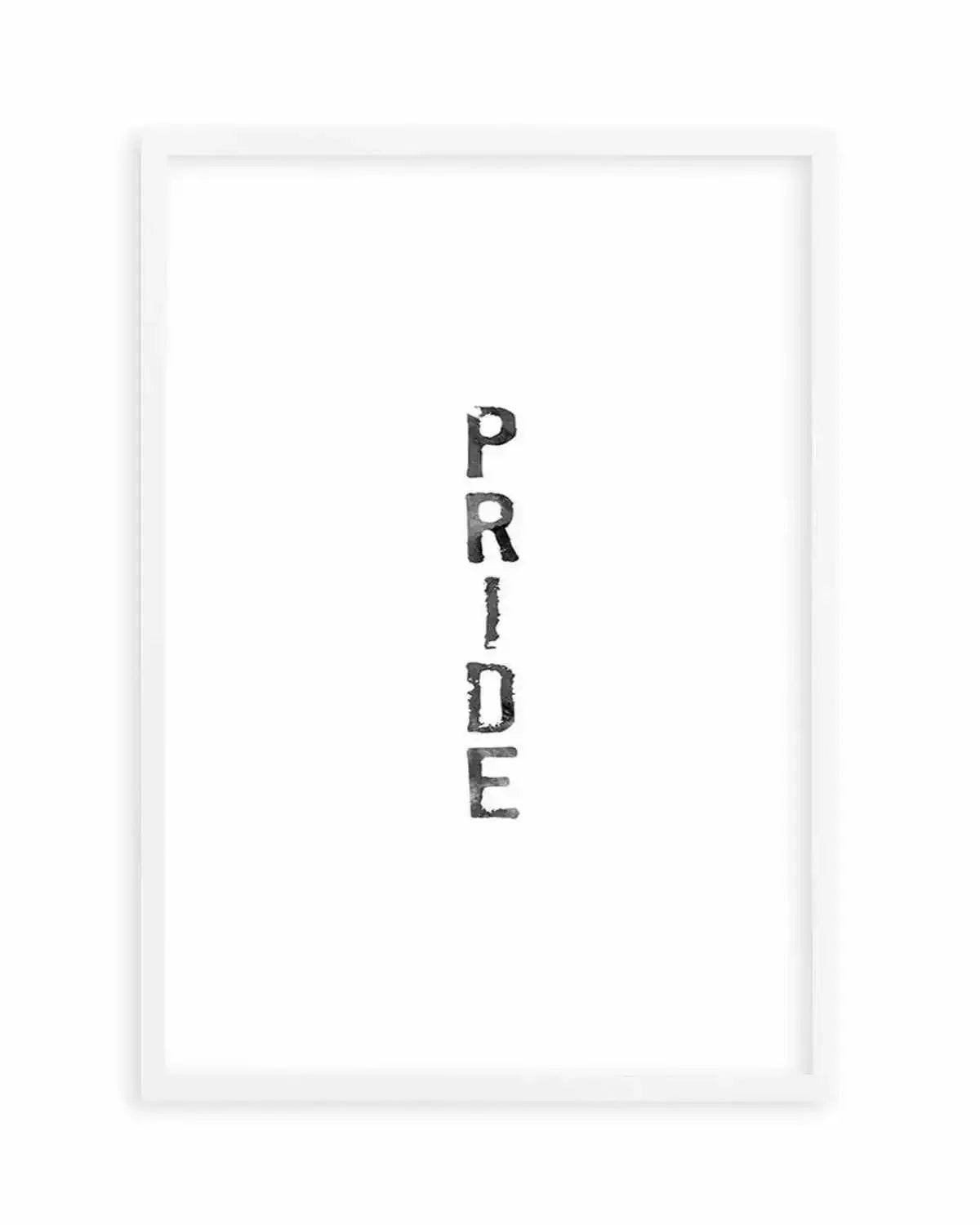 Pride | Black Watercolour Art Print from Olive et Oriel where you can shop wallpaper and artworks online