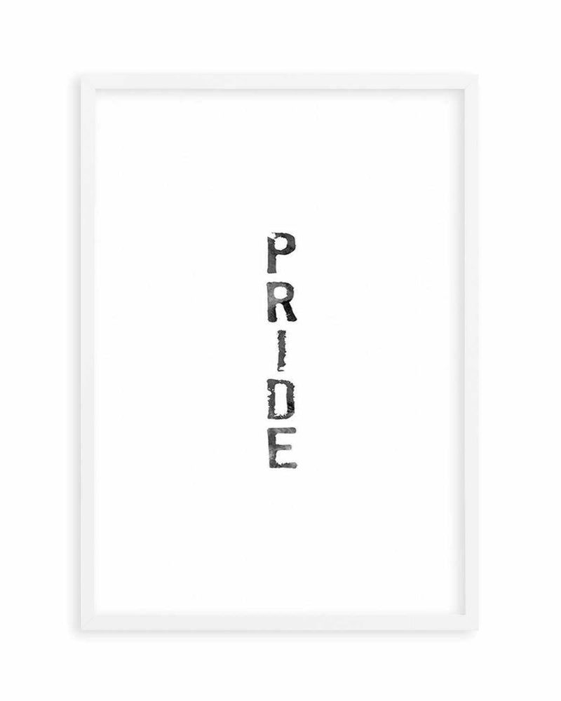 Pride | Black Watercolour Art Print