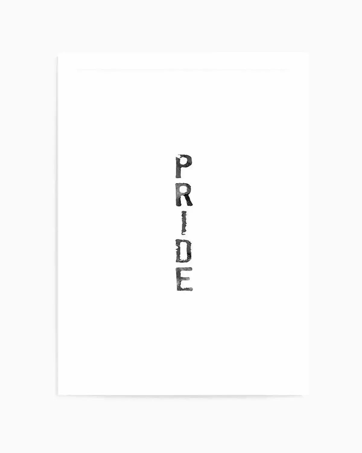 Pride | Black Watercolour Art Print from Olive et Oriel where you can shop wallpaper and artworks online