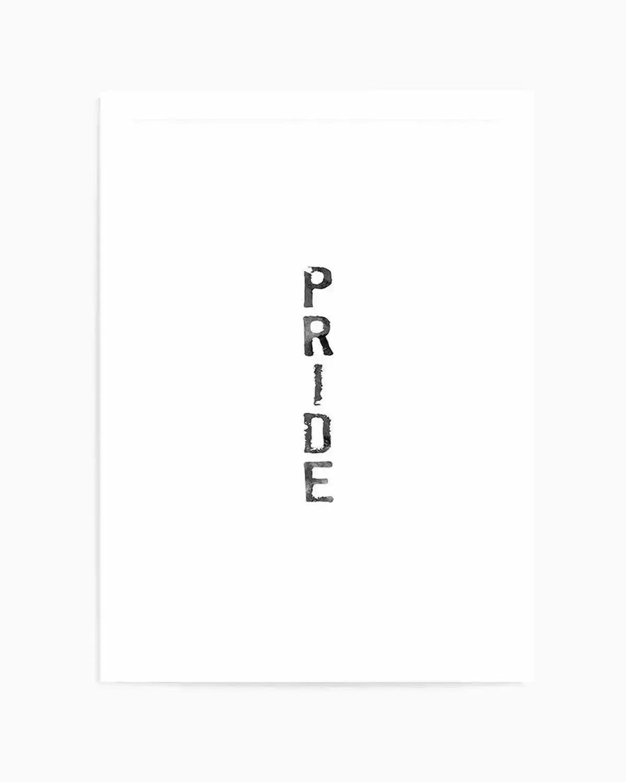 Pride | Black Watercolour Art Print from Olive et Oriel where you can shop wallpaper and artworks online