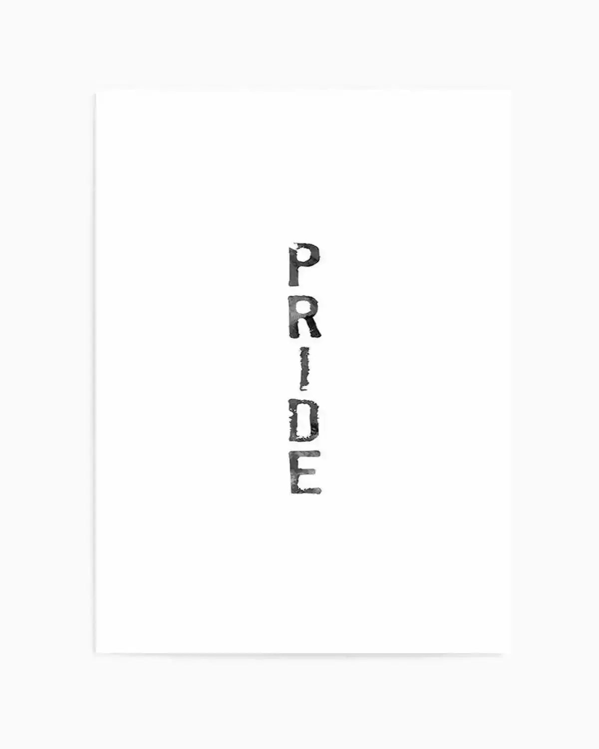 Pride | Black Watercolour Art Print from Olive et Oriel where you can shop wallpaper and artworks online