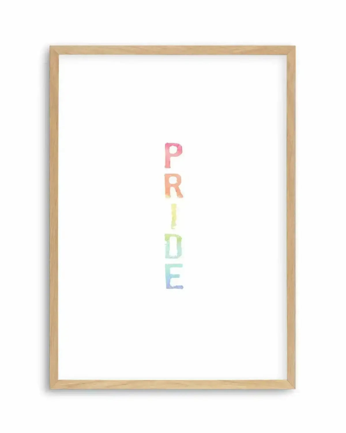 Pride | Rainbow Watercolour Art Print from Olive et Oriel where you can shop wallpaper and artworks online
