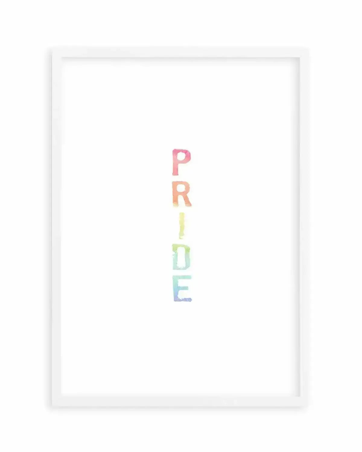 Pride | Rainbow Watercolour Art Print from Olive et Oriel where you can shop wallpaper and artworks online