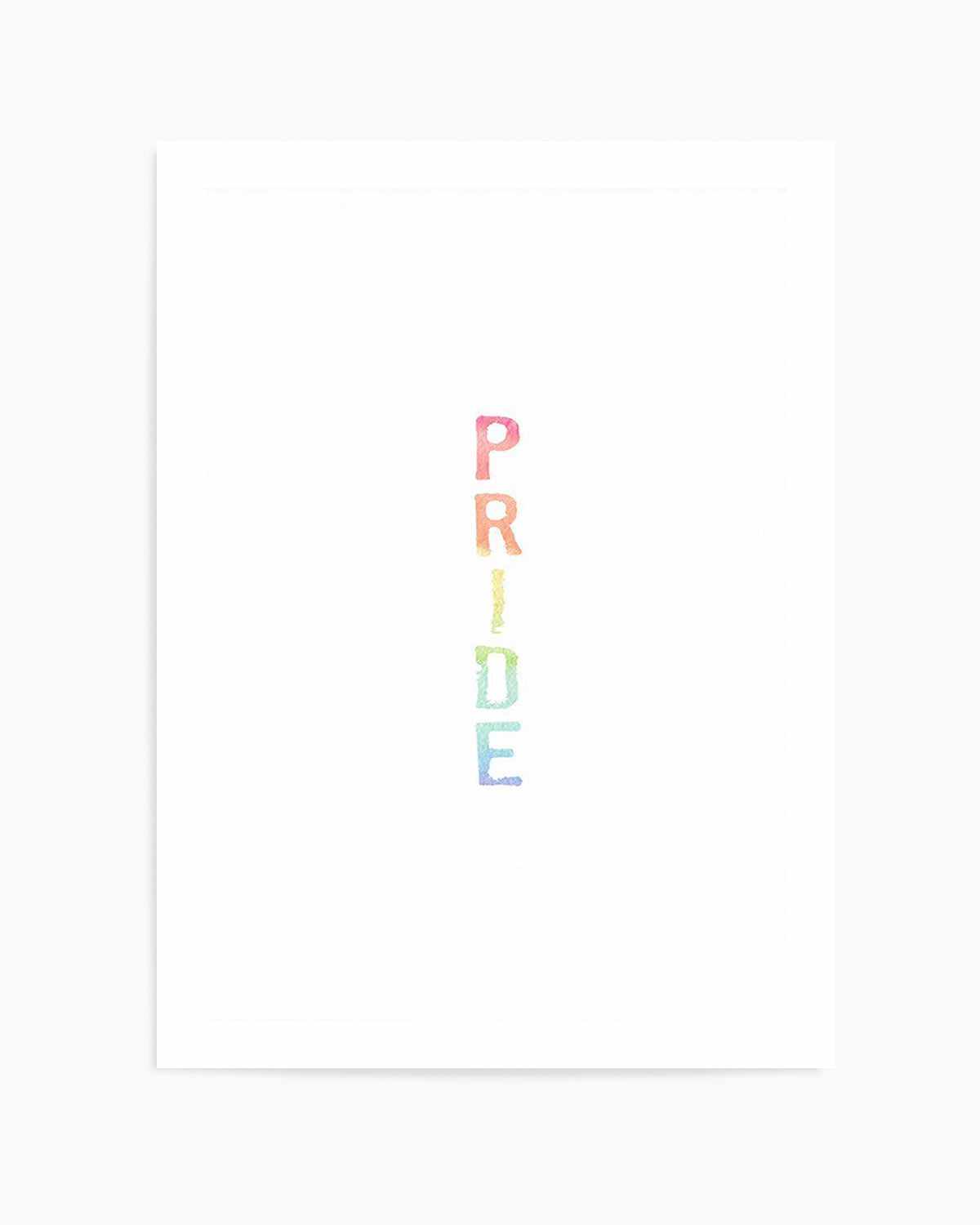 Pride | Rainbow Watercolour Art Print