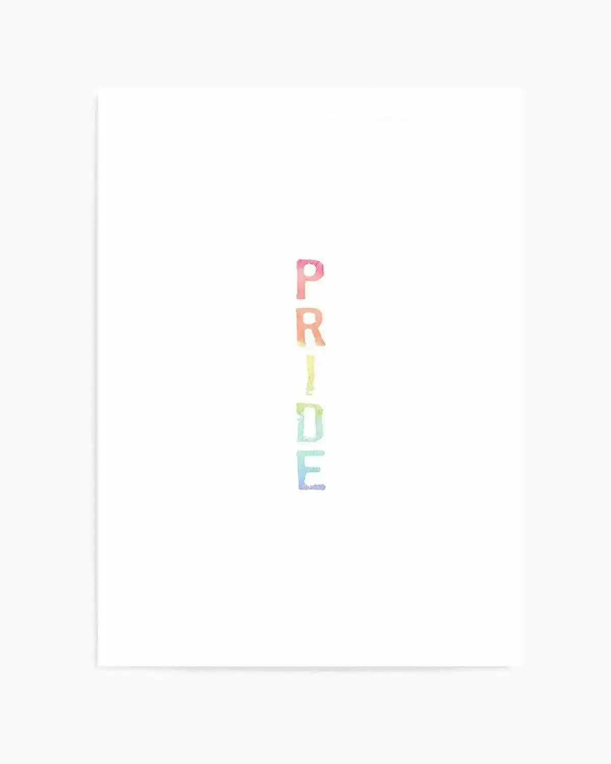 Pride | Rainbow Watercolour Art Print from Olive et Oriel where you can shop wallpaper and artworks online