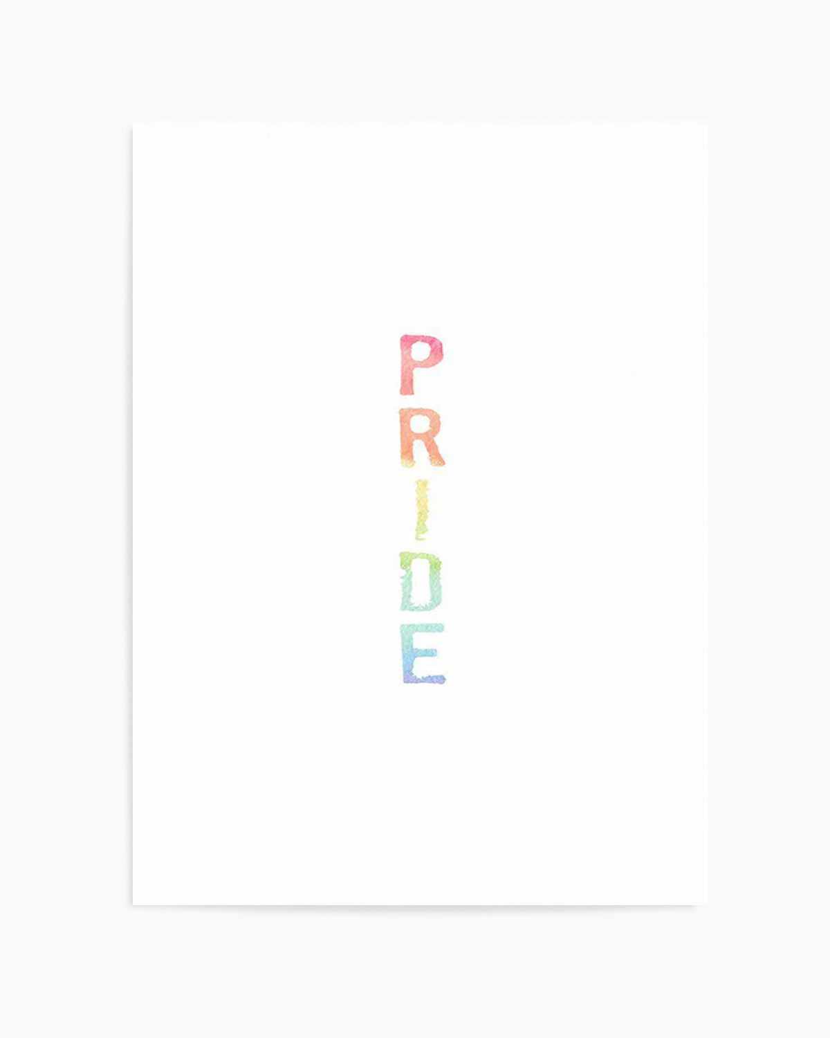 Pride | Rainbow Watercolour Art Print