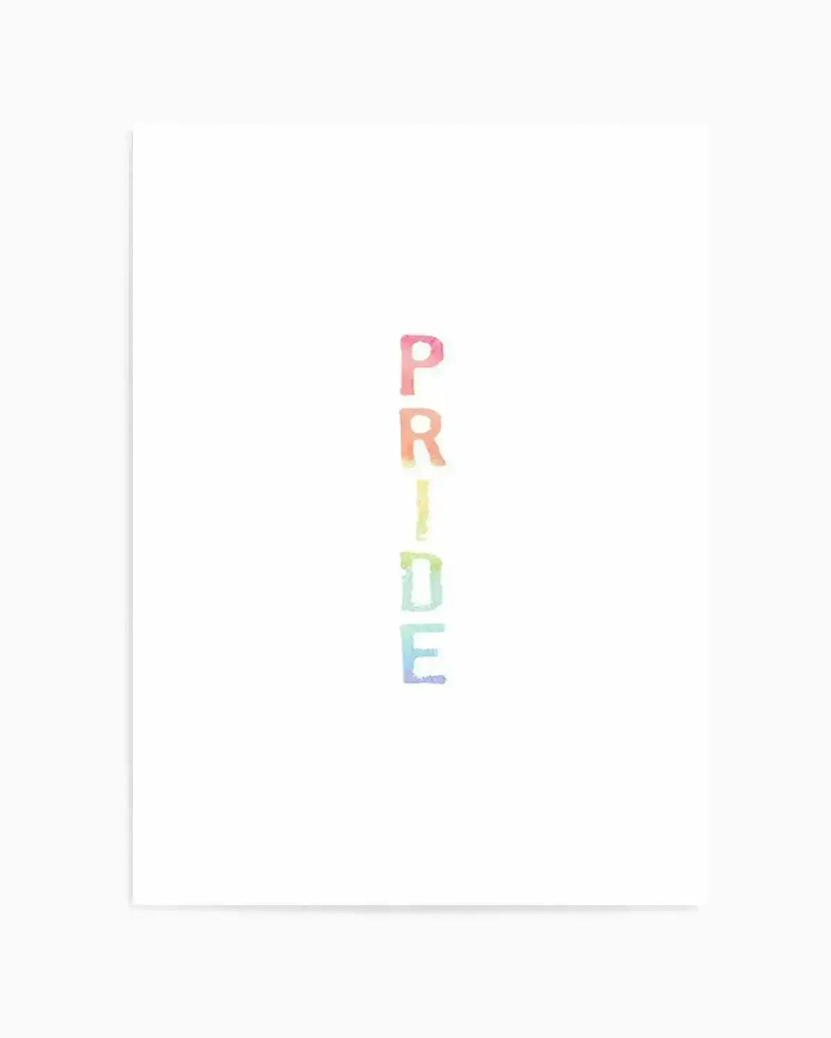 Pride | Rainbow Watercolour Art Print from Olive et Oriel where you can shop wallpaper and artworks online
