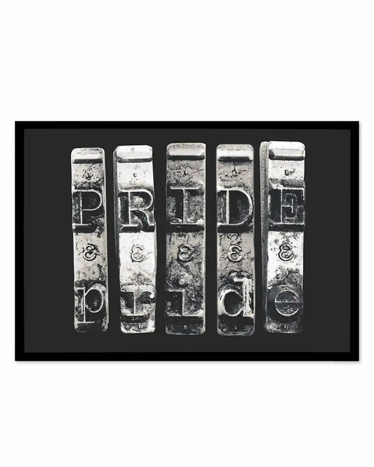 Pride | Typewriter Art Print from Olive et Oriel where you can shop wallpaper and artworks online