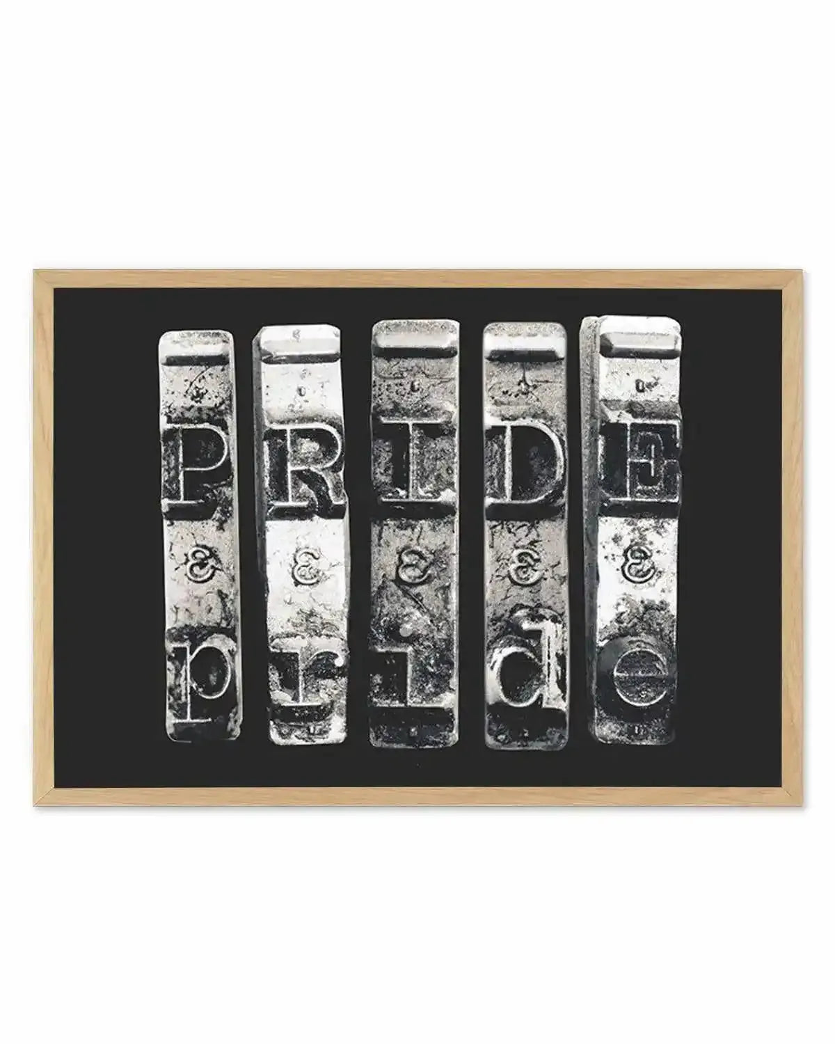 Pride | Typewriter Art Print from Olive et Oriel where you can shop wallpaper and artworks online