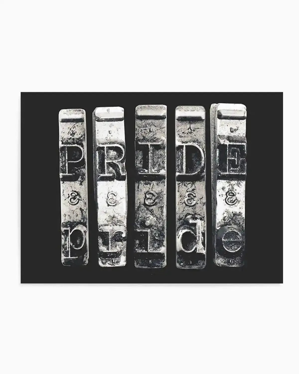 Pride | Typewriter Art Print from Olive et Oriel where you can shop wallpaper and artworks online