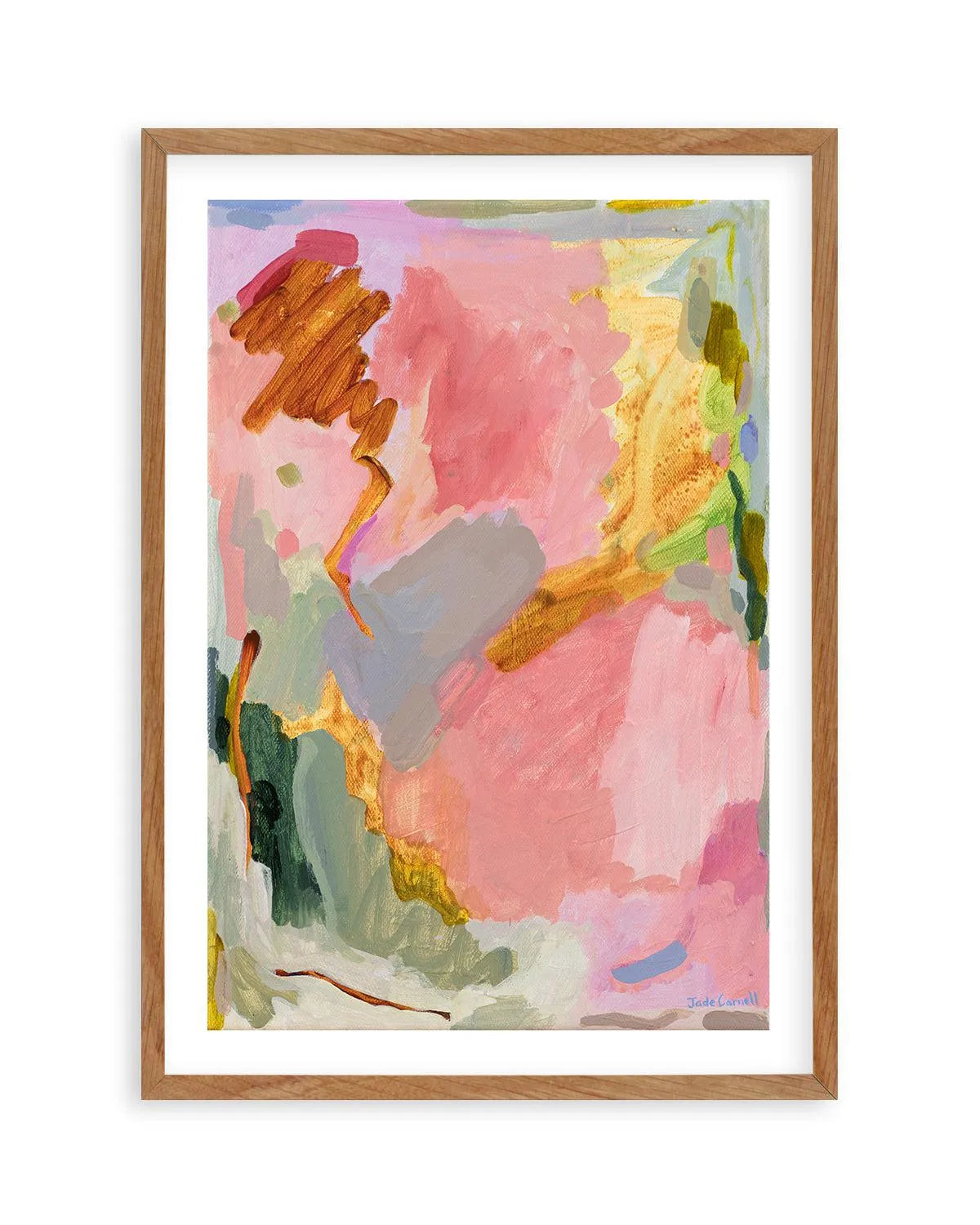 Primrose by Jade Carnell Art Print-PRINT-Olive et Oriel-Jade Carnell-50x70 cm | 19.6" x 27.5"-Walnut-With White Border-Buy-Australian-Art-Prints-Online-with-Olive-et-Oriel-Your-Artwork-Specialists-Austrailia-Decorate-With-Coastal-Photo-Wall-Art-Prints-From-Our-Beach-House-Artwork-Collection-Fine-Poster-and-Framed-Artwork