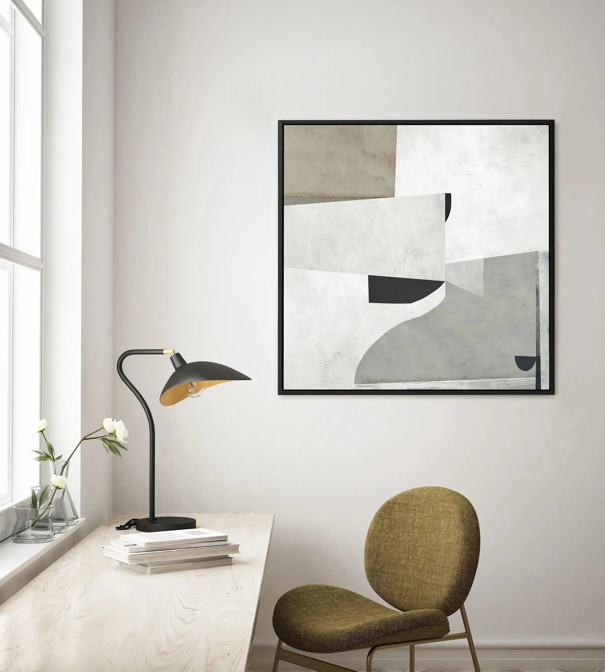 Priory by Dan Hobday SQ | Framed Canvas-CANVAS-You can shop wall art online with Olive et Oriel for everything from abstract art to fun kids wall art. Our beautiful modern art prints and canvas art are available from large canvas prints to wall art paintings and our proudly Australian artwork collection offers only the highest quality framed large wall art and canvas art Australia - You can buy fashion photography prints or Hampton print posters and paintings on canvas from Olive et Oriel and ha