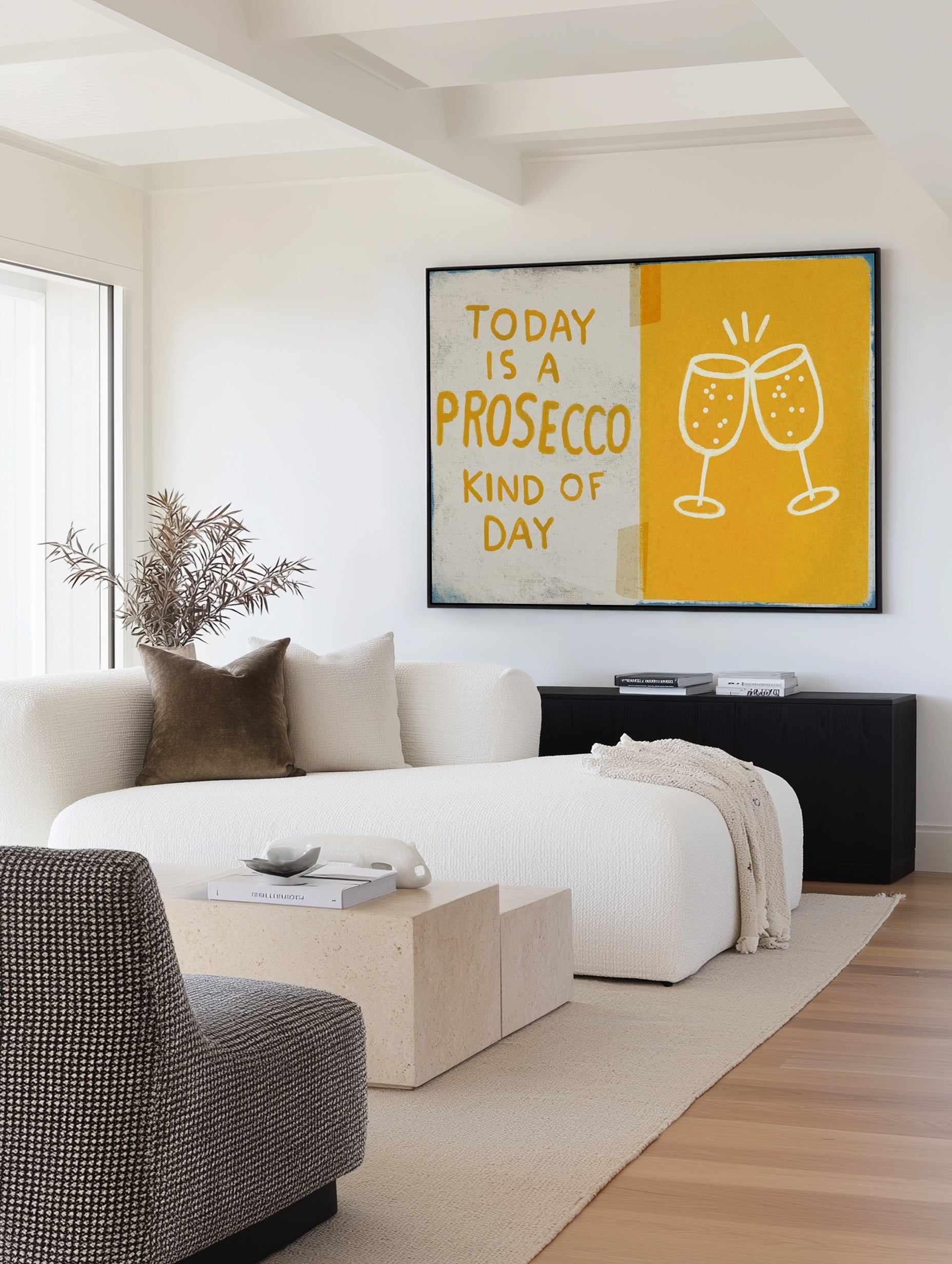 Prosecco by Marco Marella | Framed Canvas Art Print from Olive et Oriel where you can shop wallpaper and artworks online