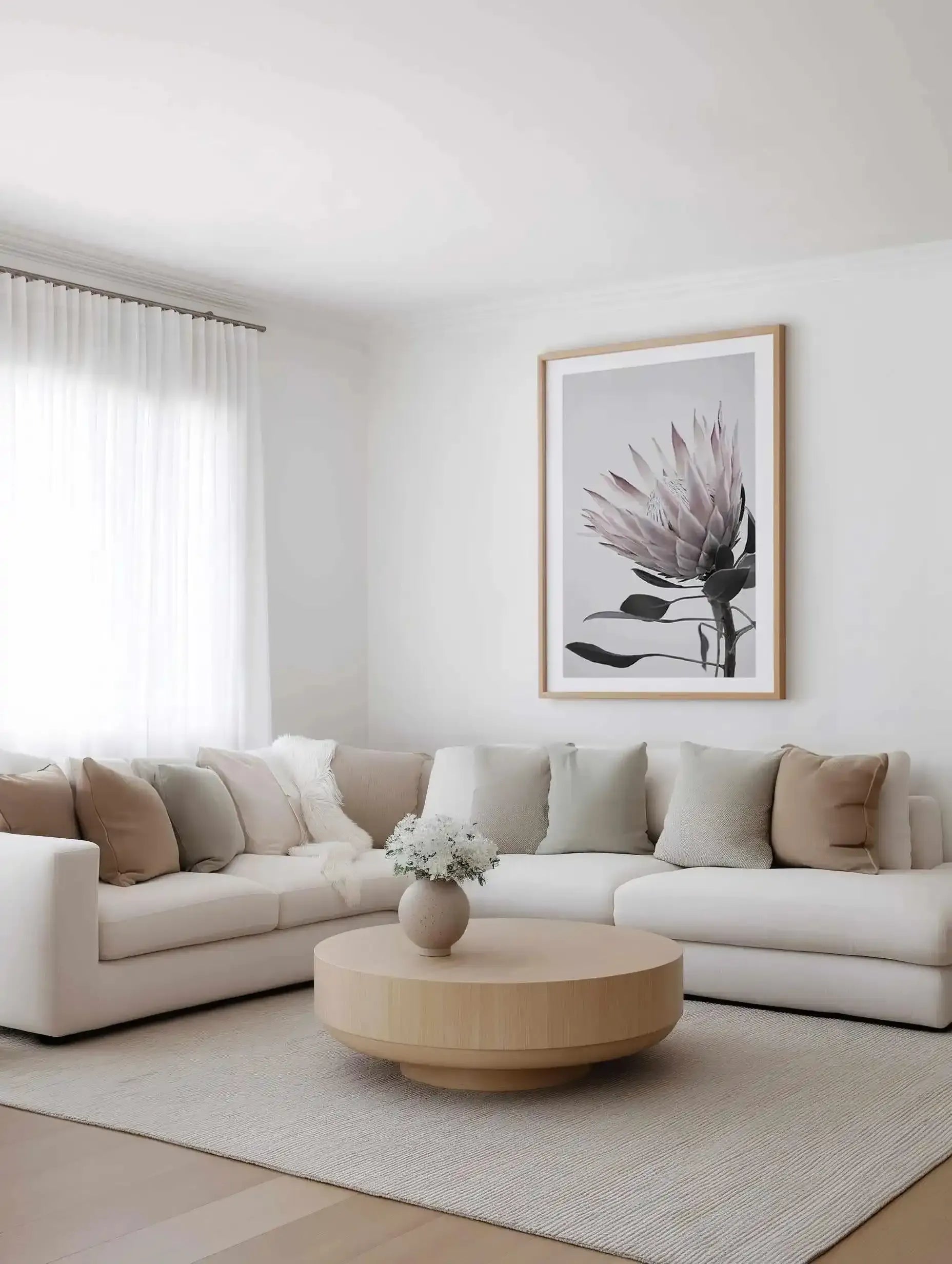 Protea Lumiere Art Print from Olive et Oriel where you can shop wallpaper and artworks online