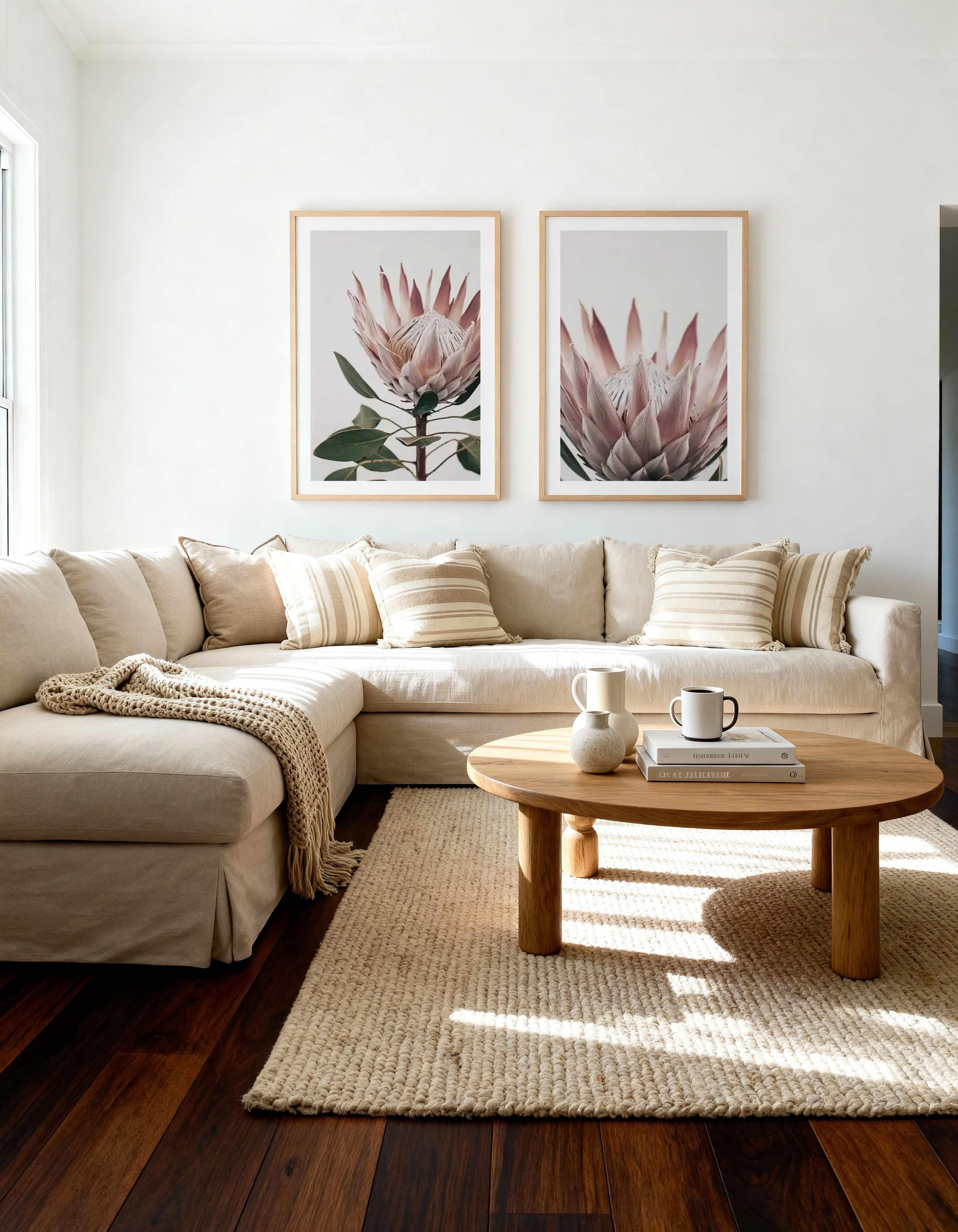 Protea in Overture I & III Art Print Set of 2 | Matching Wall Art from Olive et Oriel where you can shop wallpaper and artworks online