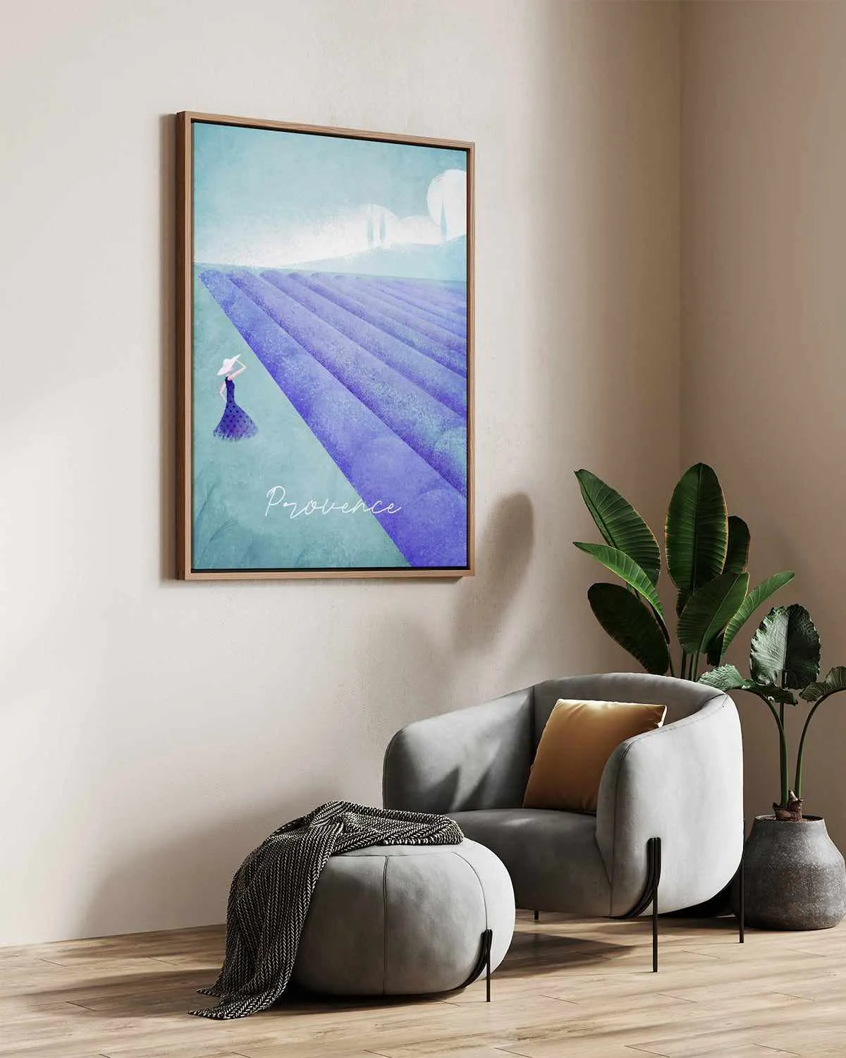 Provence by Henry Rivers | Framed Canvas Art Print from Olive et Oriel where you can shop wallpaper and artworks online