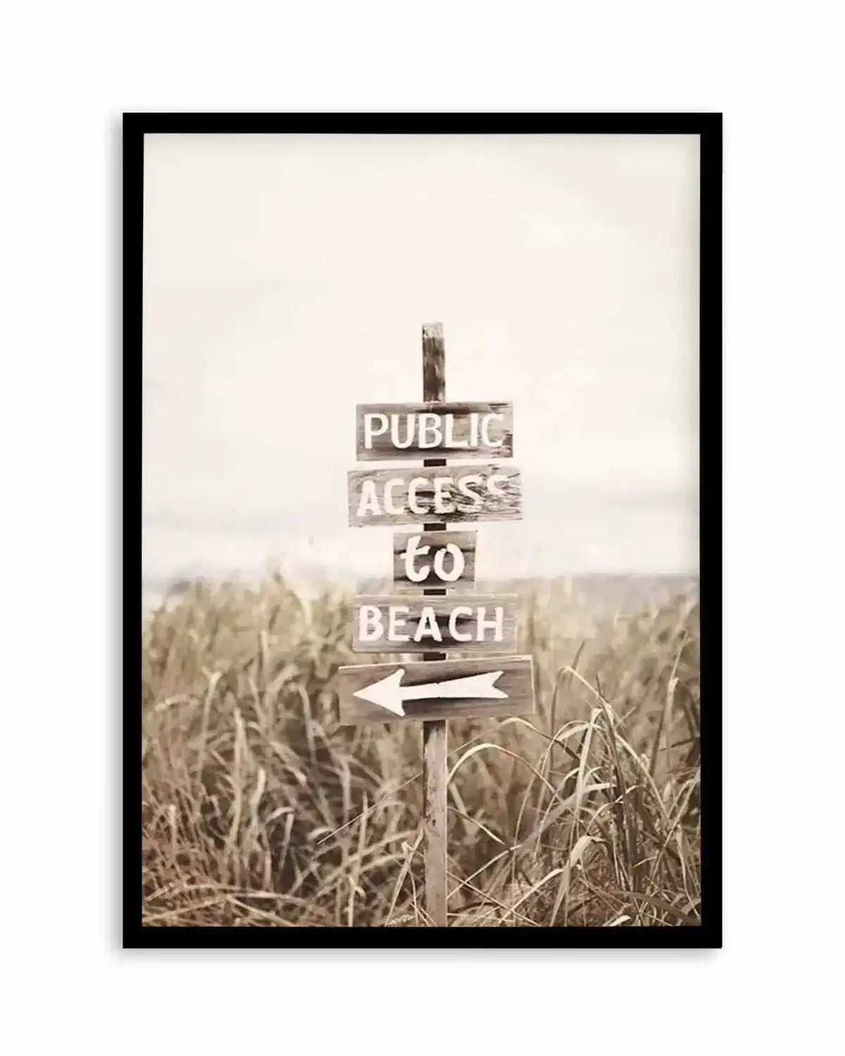 Public Access To Beach Art Print from Olive et Oriel where you can shop wallpaper and artworks online