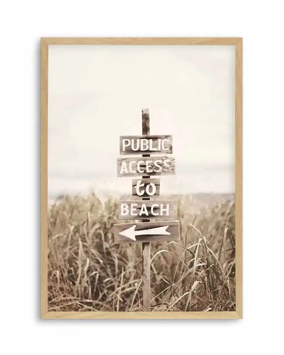 Public Access To Beach Art Print from Olive et Oriel where you can shop wallpaper and artworks online