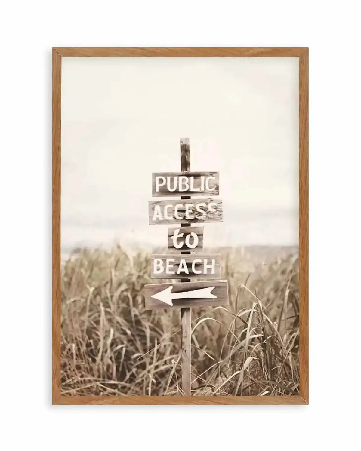 Public Access To Beach Art Print from Olive et Oriel where you can shop wallpaper and artworks online