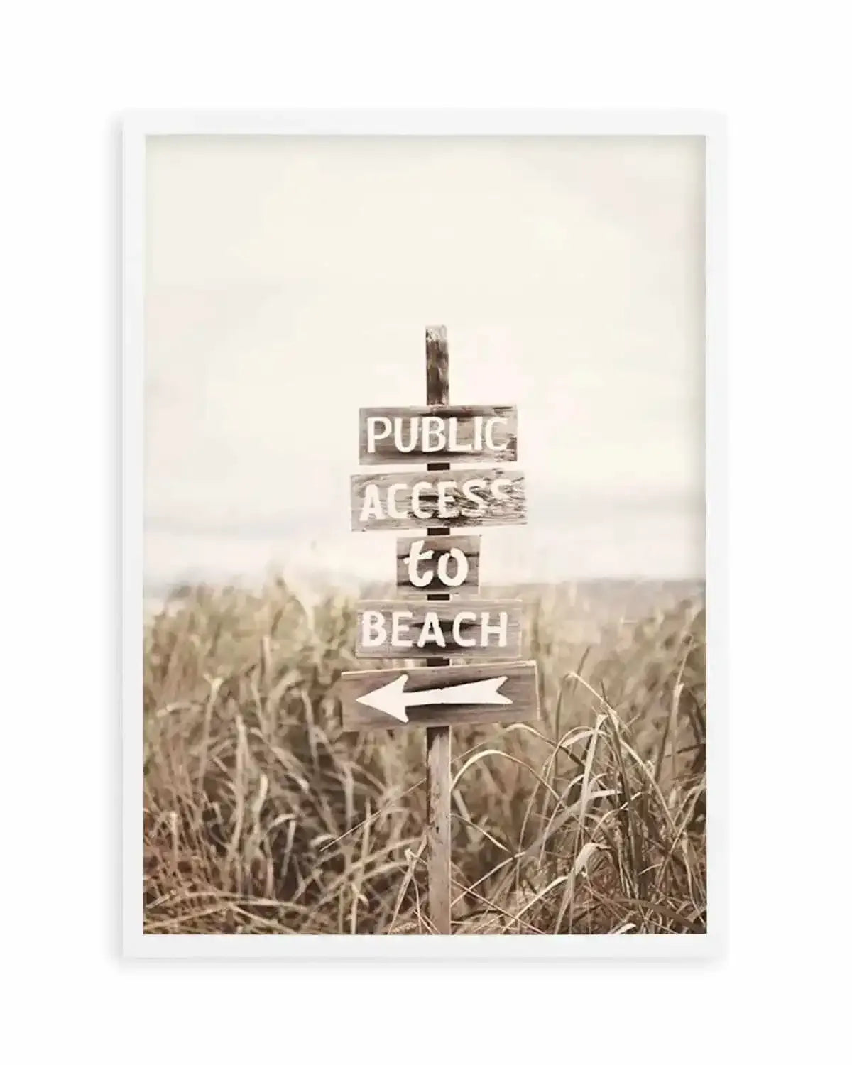 Public Access To Beach Art Print from Olive et Oriel where you can shop wallpaper and artworks online