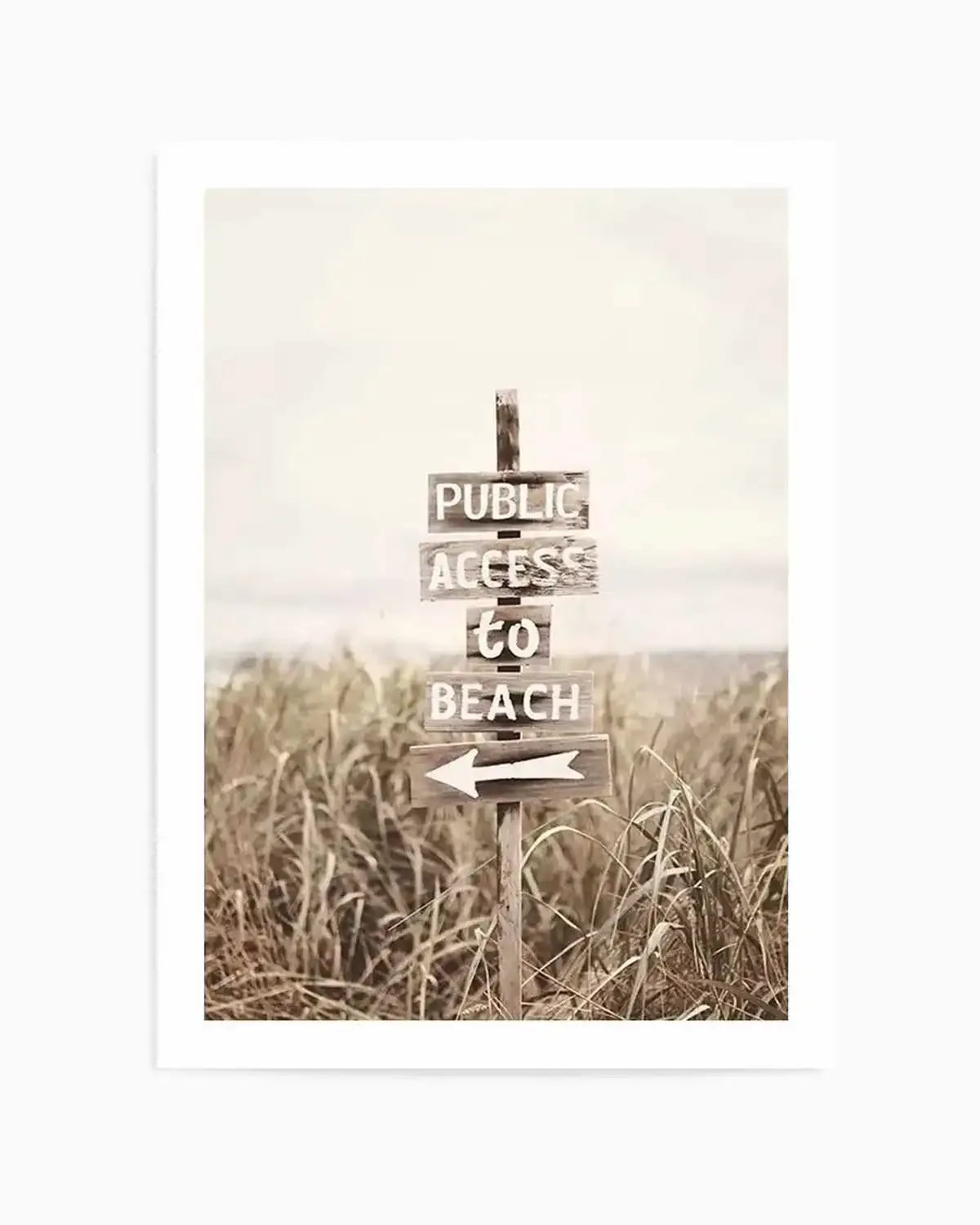 Public Access To Beach Art Print from Olive et Oriel where you can shop wallpaper and artworks online