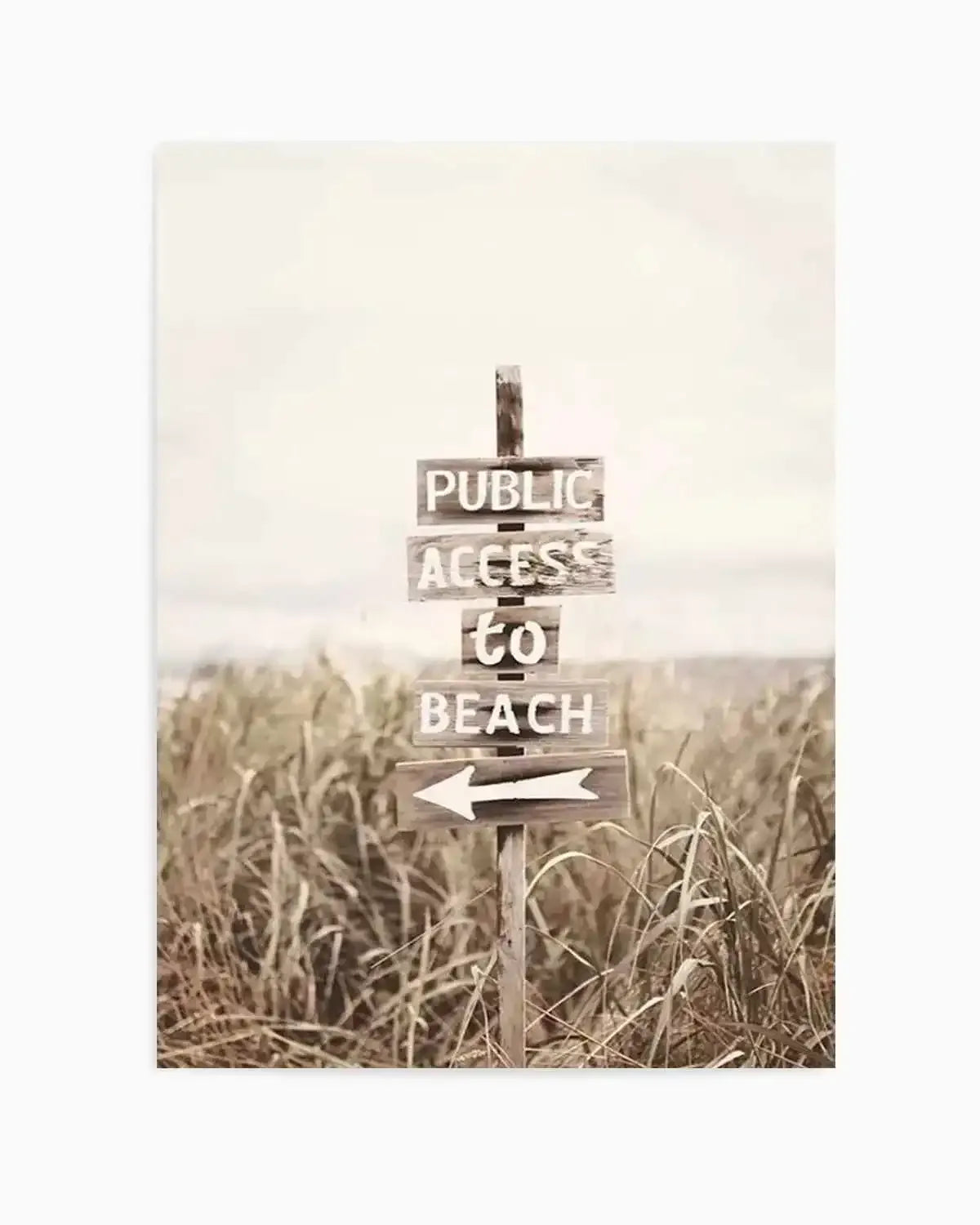 Public Access To Beach Art Print from Olive et Oriel where you can shop wallpaper and artworks online