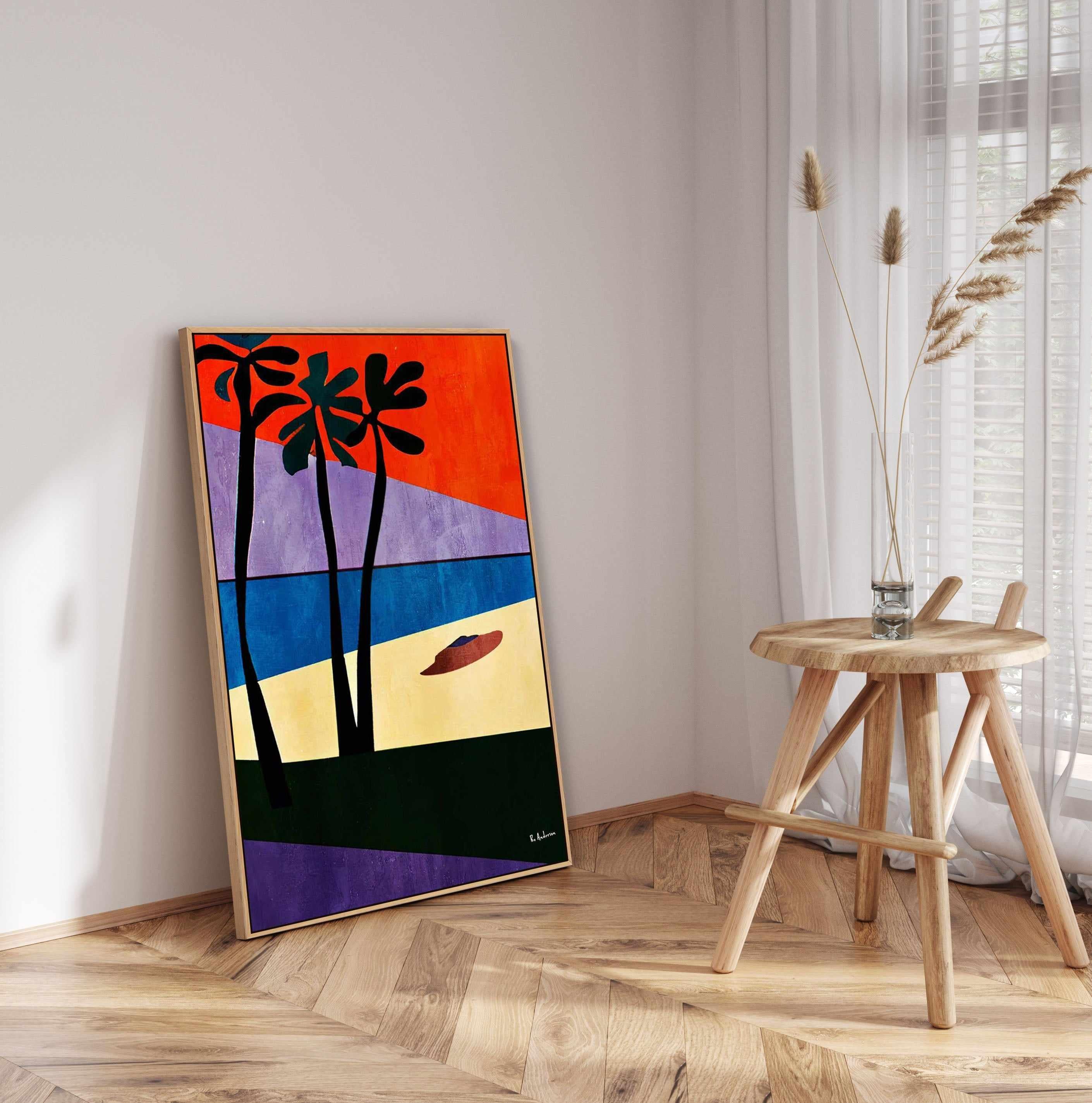 Puerto Rico, 1961 By Bo Anderson | Framed Canvas Art Print