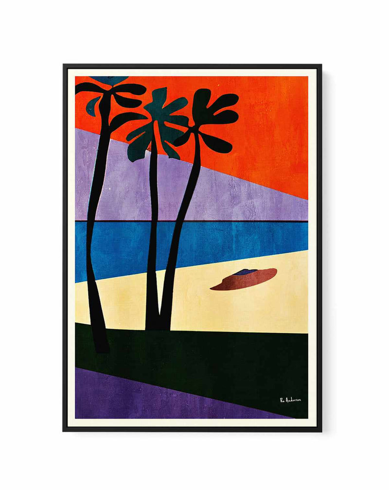 Puerto Rico, 1961 By Bo Anderson | Framed Canvas Art Print