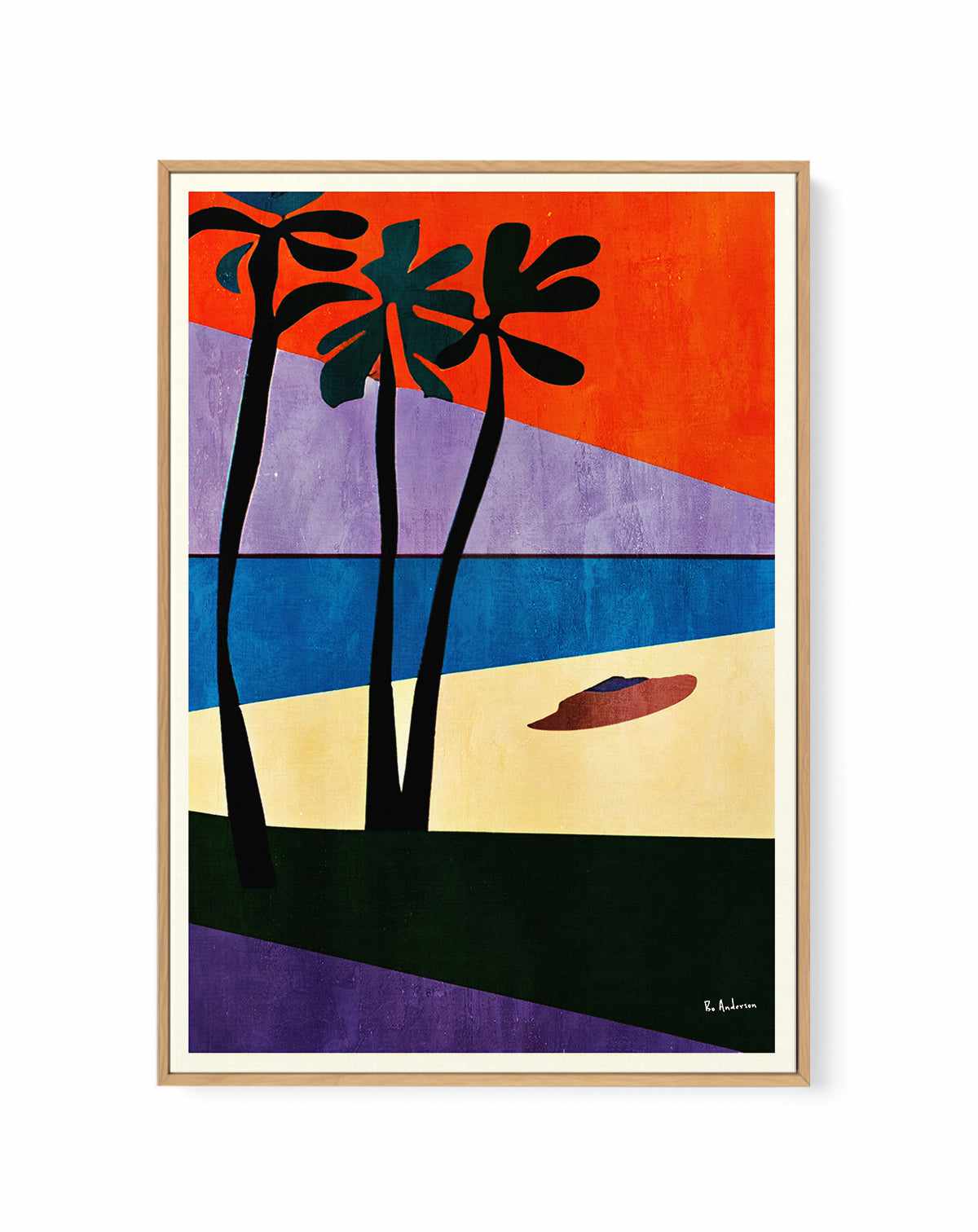 Puerto Rico, 1961 By Bo Anderson | Framed Canvas Art Print