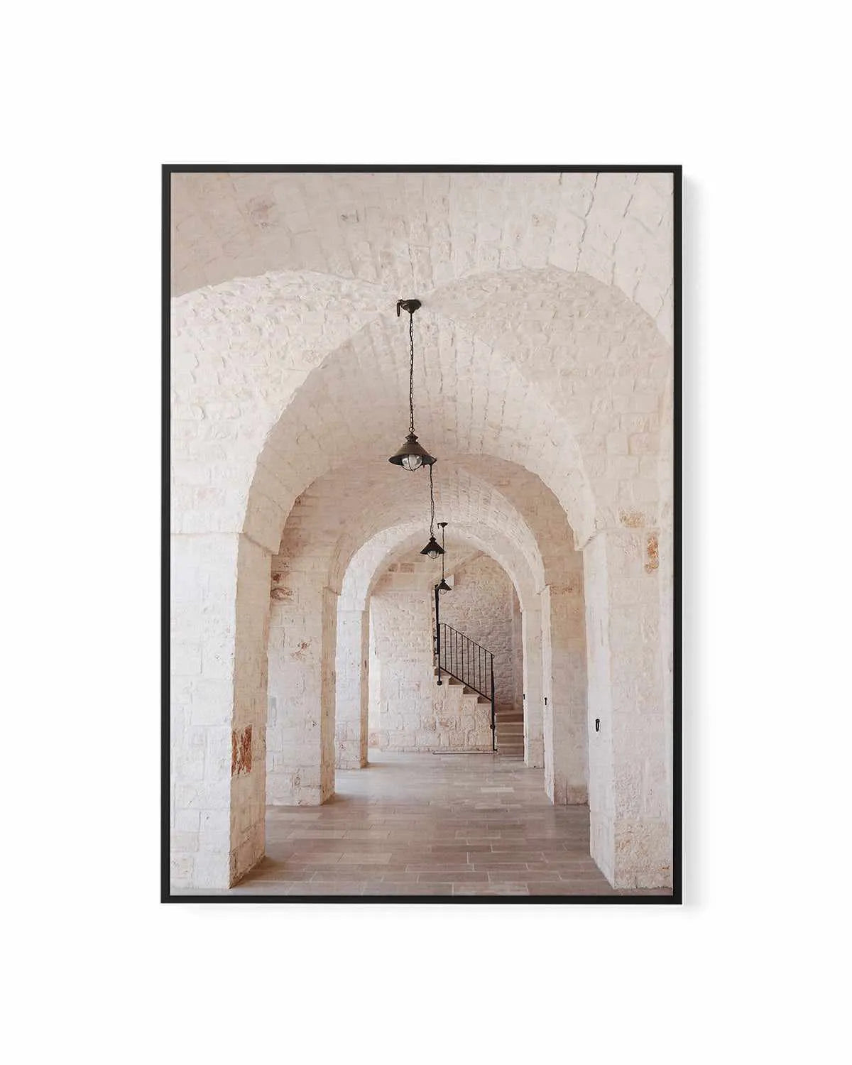 Puglia Arches by Renee Rae | Framed Canvas Art Print from Olive et Oriel where you can shop wallpaper and artworks online