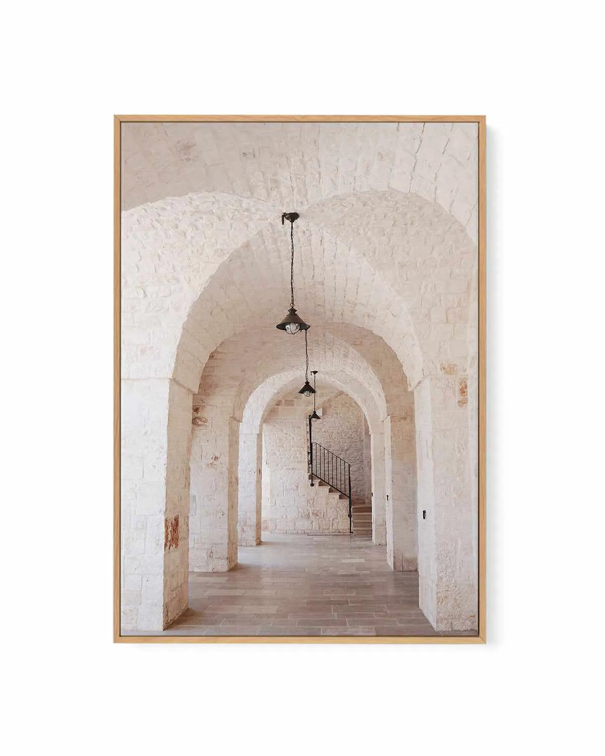 Puglia Arches by Renee Rae | Framed Canvas Art Print from Olive et Oriel where you can shop wallpaper and artworks online