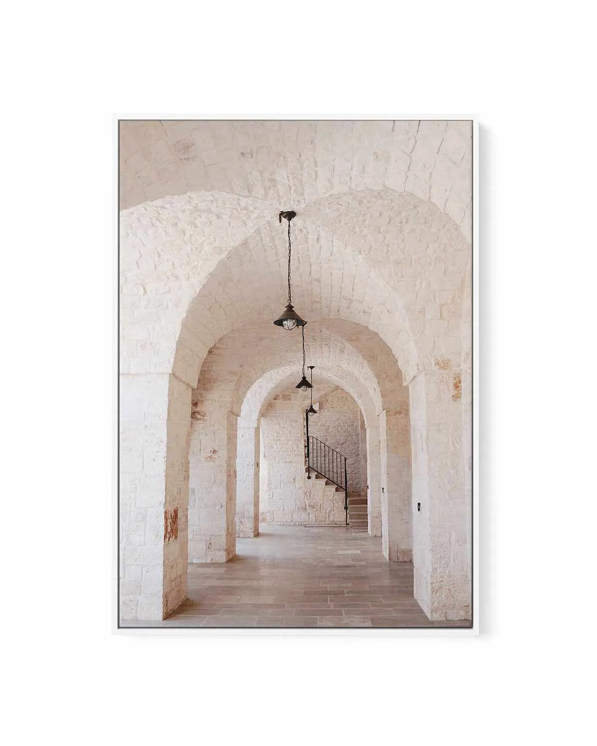 Puglia Arches by Renee Rae | Framed Canvas Art Print from Olive et Oriel where you can shop wallpaper and artworks online