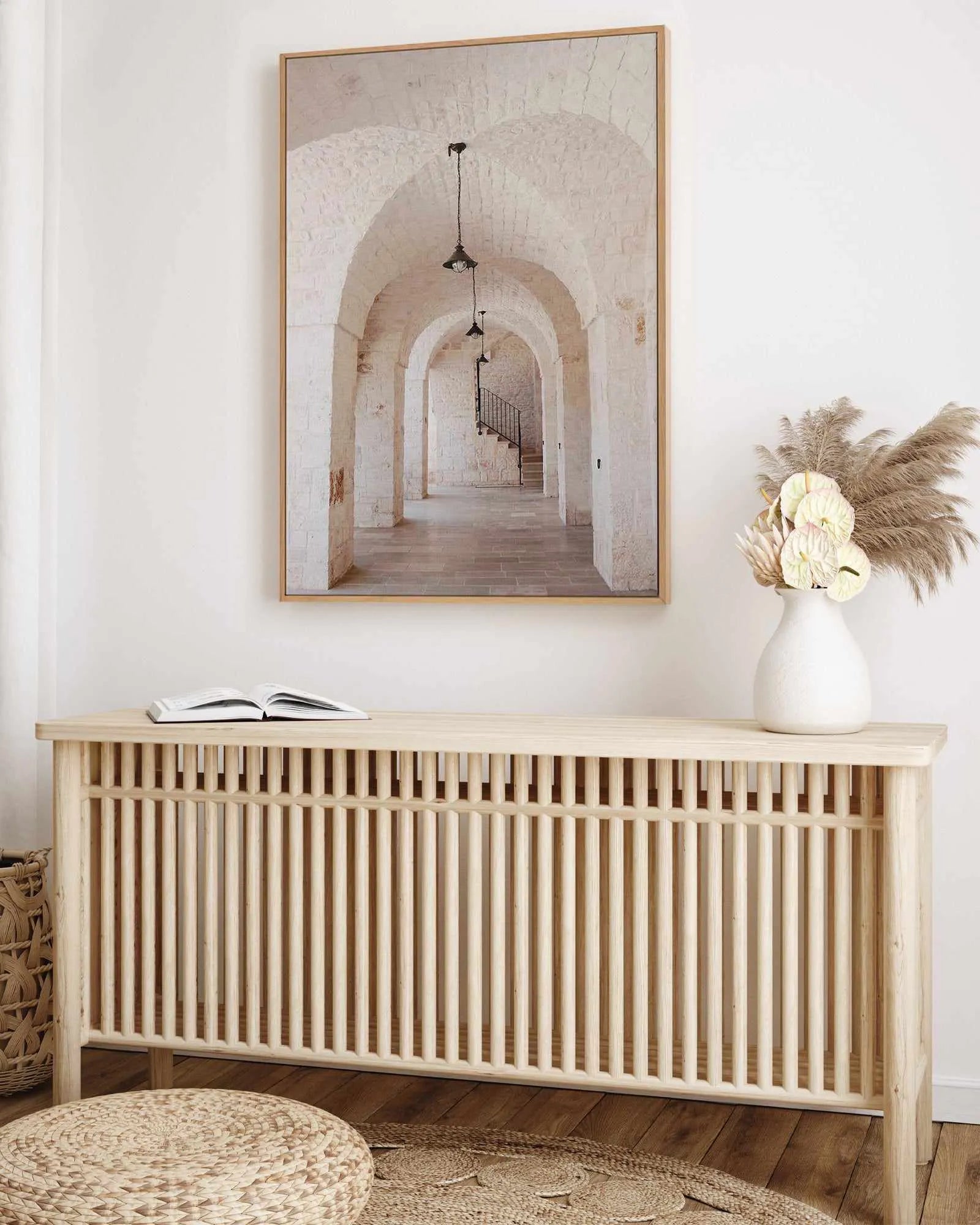 Puglia Arches by Renee Rae | Framed Canvas Art Print from Olive et Oriel where you can shop wallpaper and artworks online