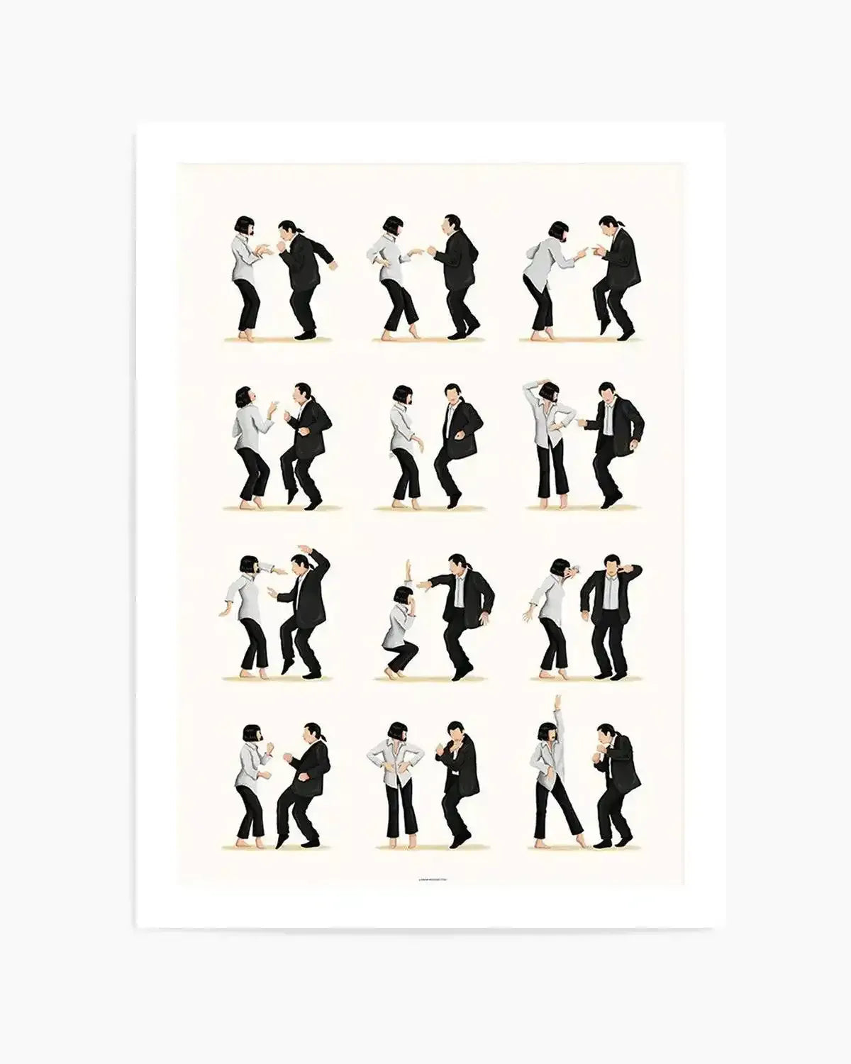 Pulp Fiction II | Draw Me A Song Collection Art Print from Olive et Oriel where you can shop wallpaper and artworks online