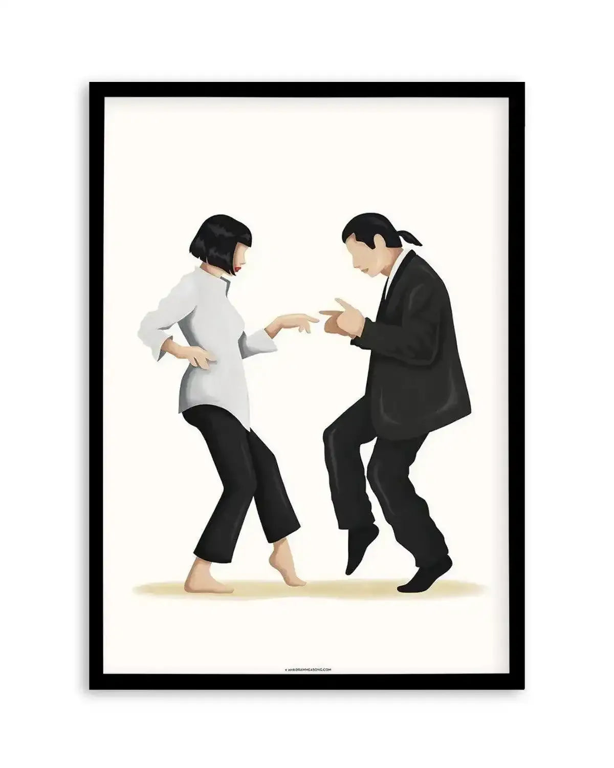 Pulp Fiction | Draw Me A Song Collection Art Print from Olive et Oriel where you can shop wallpaper and artworks online