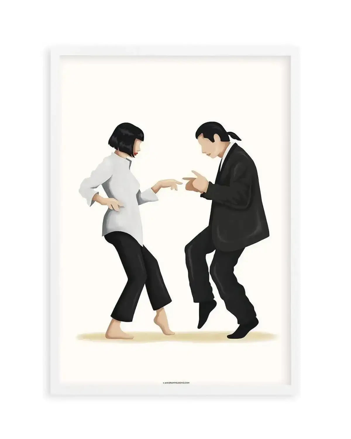 Pulp Fiction | Draw Me A Song Collection Art Print from Olive et Oriel where you can shop wallpaper and artworks online