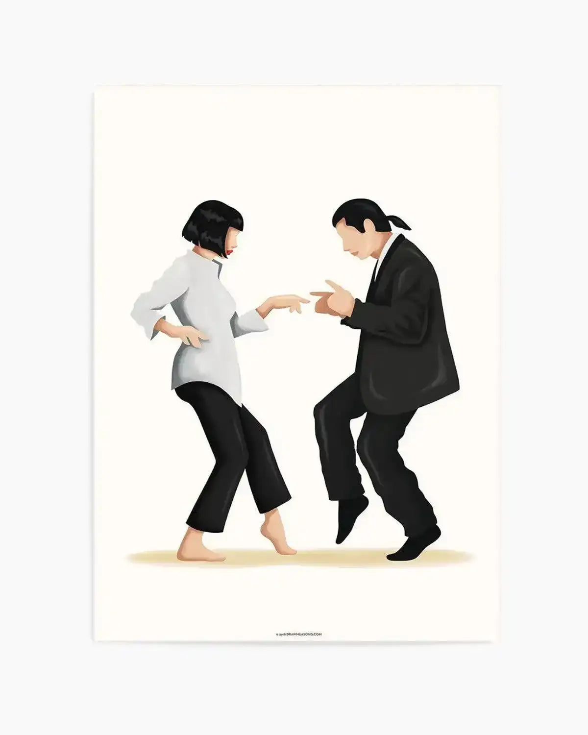 Pulp Fiction | Draw Me A Song Collection Art Print from Olive et Oriel where you can shop wallpaper and artworks online
