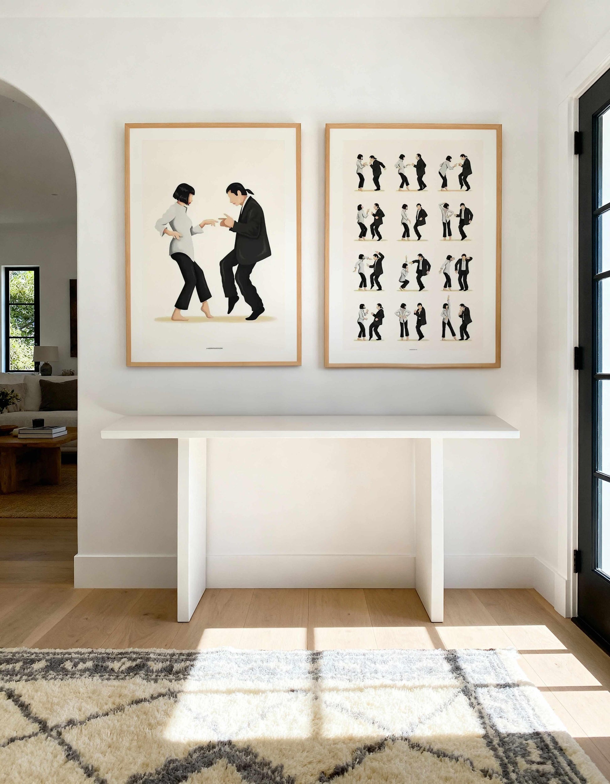 Pulp Fiction I & II Art Print Set of 2 | Matching Wall Art from Olive et Oriel where you can shop wallpaper and artworks online