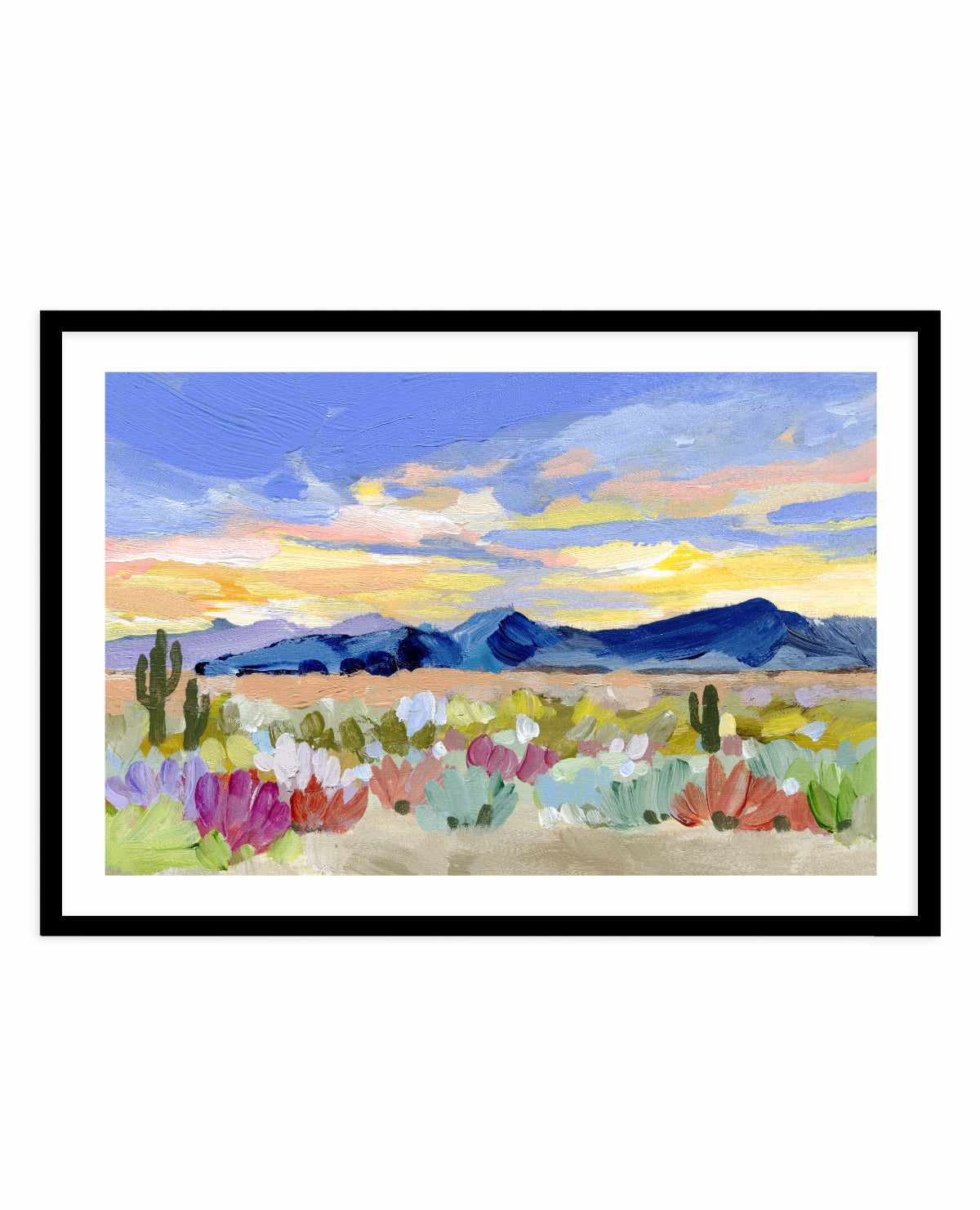 Purple Desert Sunset By Shina Choi | Art Print