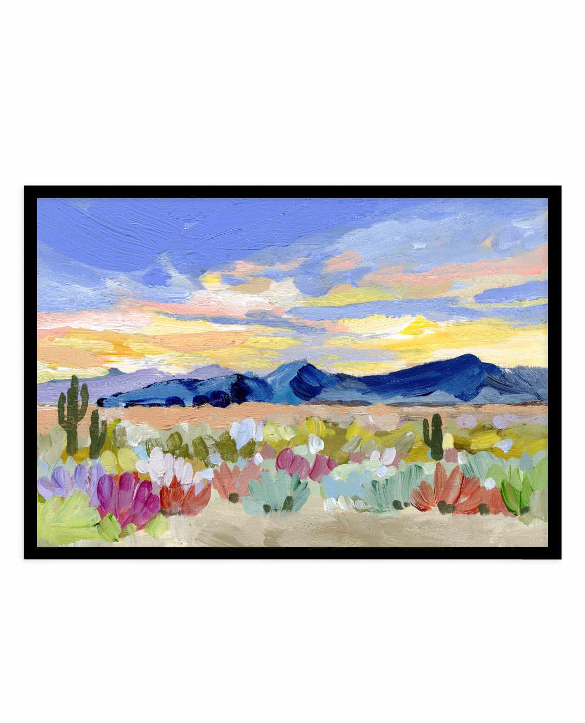 Purple Desert Sunset By Shina Choi | Art Print