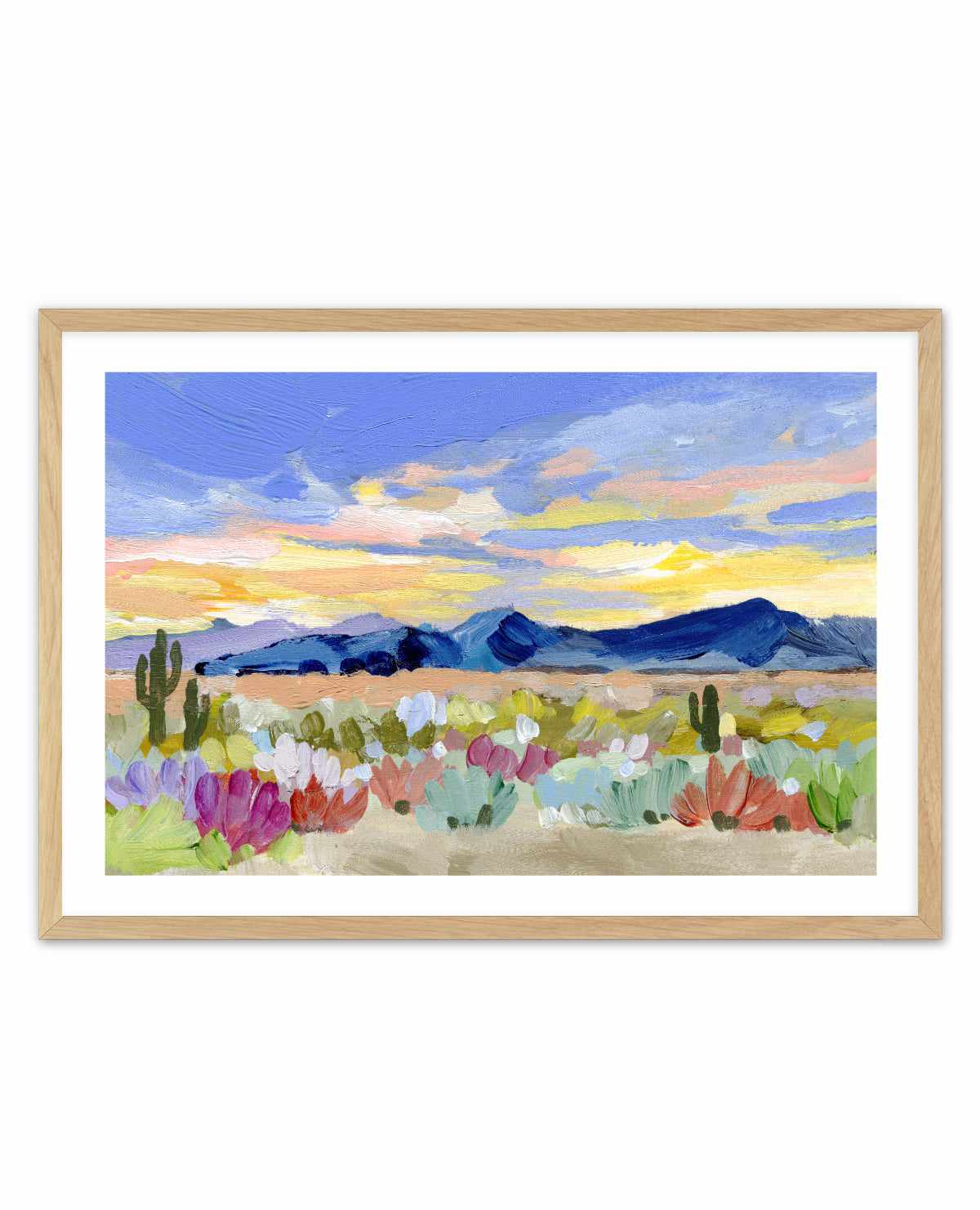 Purple Desert Sunset By Shina Choi | Art Print