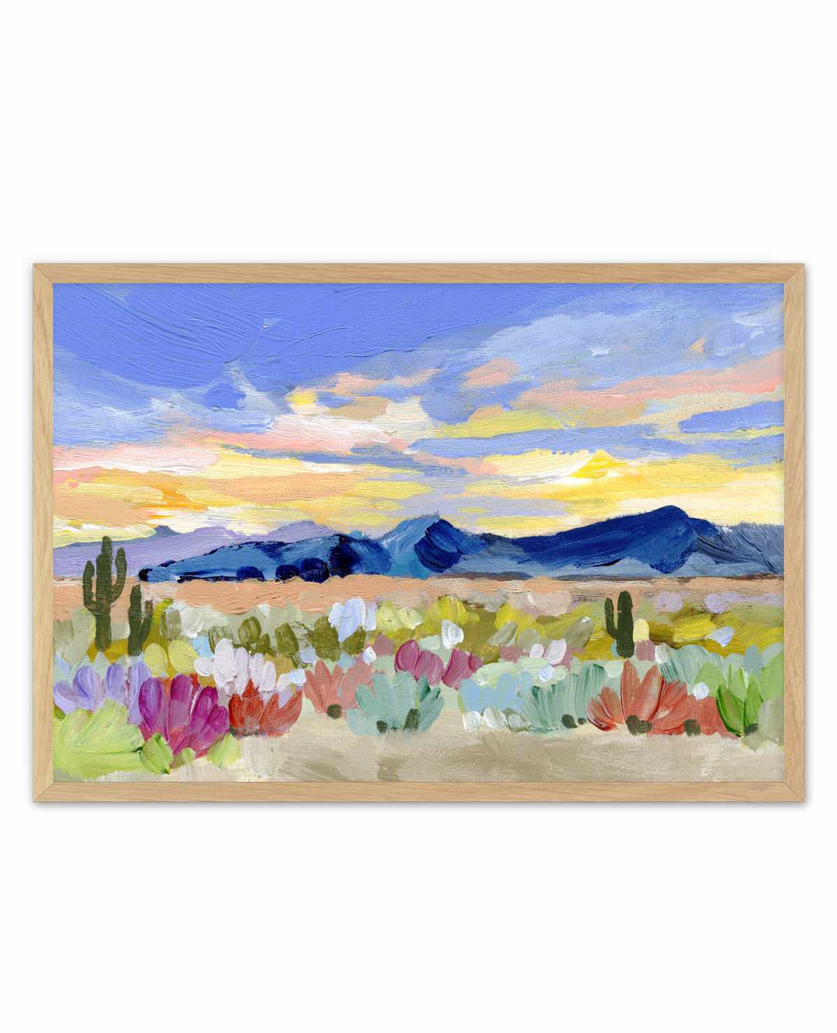 Purple Desert Sunset By Shina Choi | Art Print