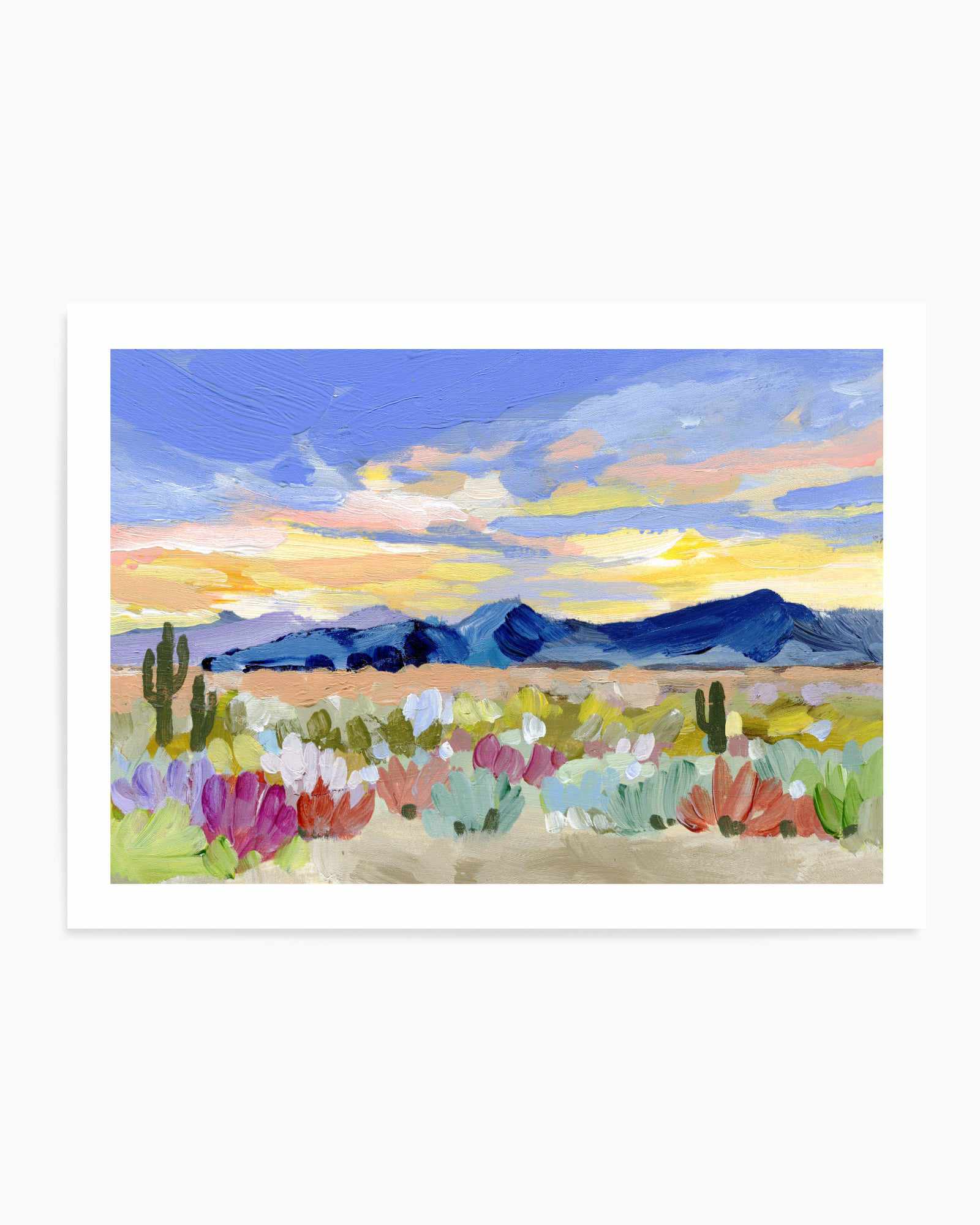 Purple Desert Sunset By Shina Choi | Art Print